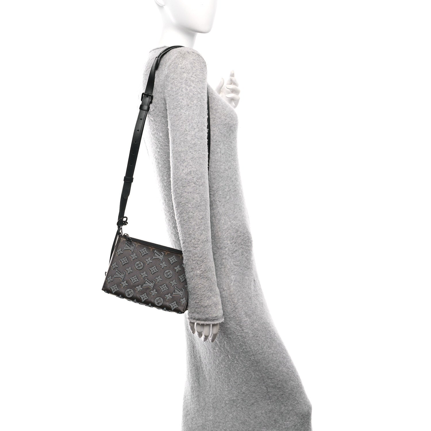 Monogram Tuffetage Triangle Messenger Turquoise