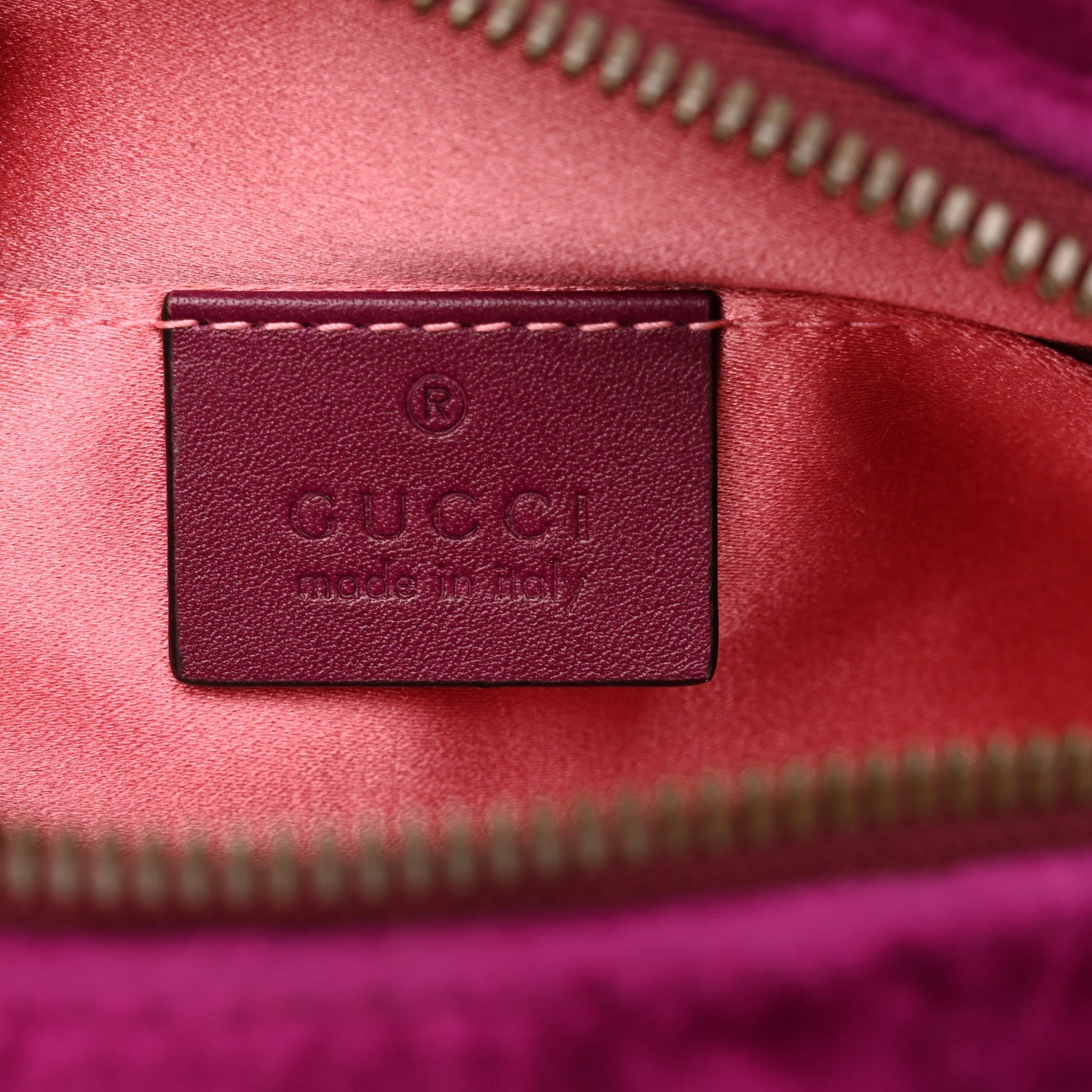 Velvet Matelasse GG Marmont Belt Bag 85 34 Fuchsia Violet Cyclamen