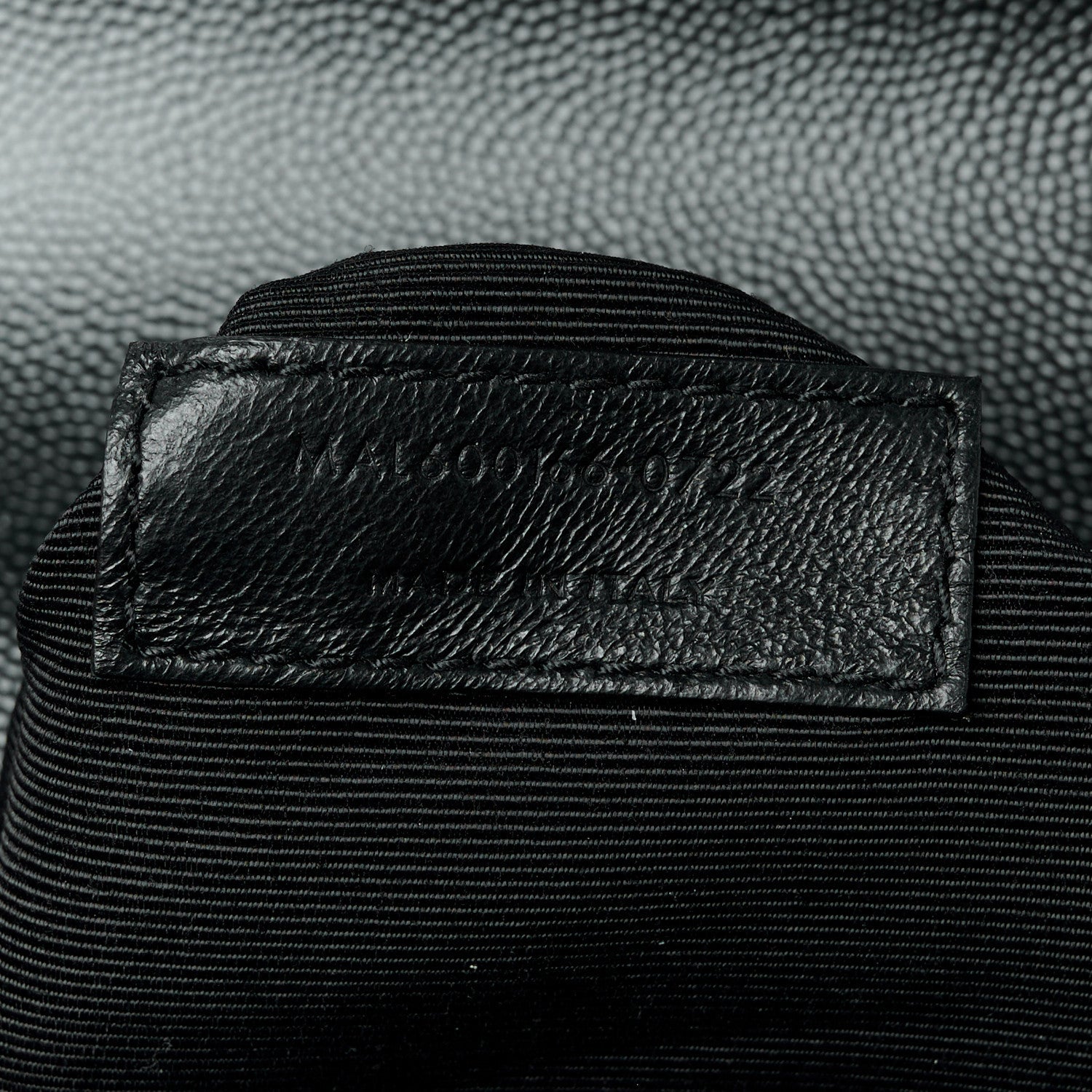 Grain De Poudre Textured Mixed Matelasse Large Triquilt Monogram Monochrome Satchel Black