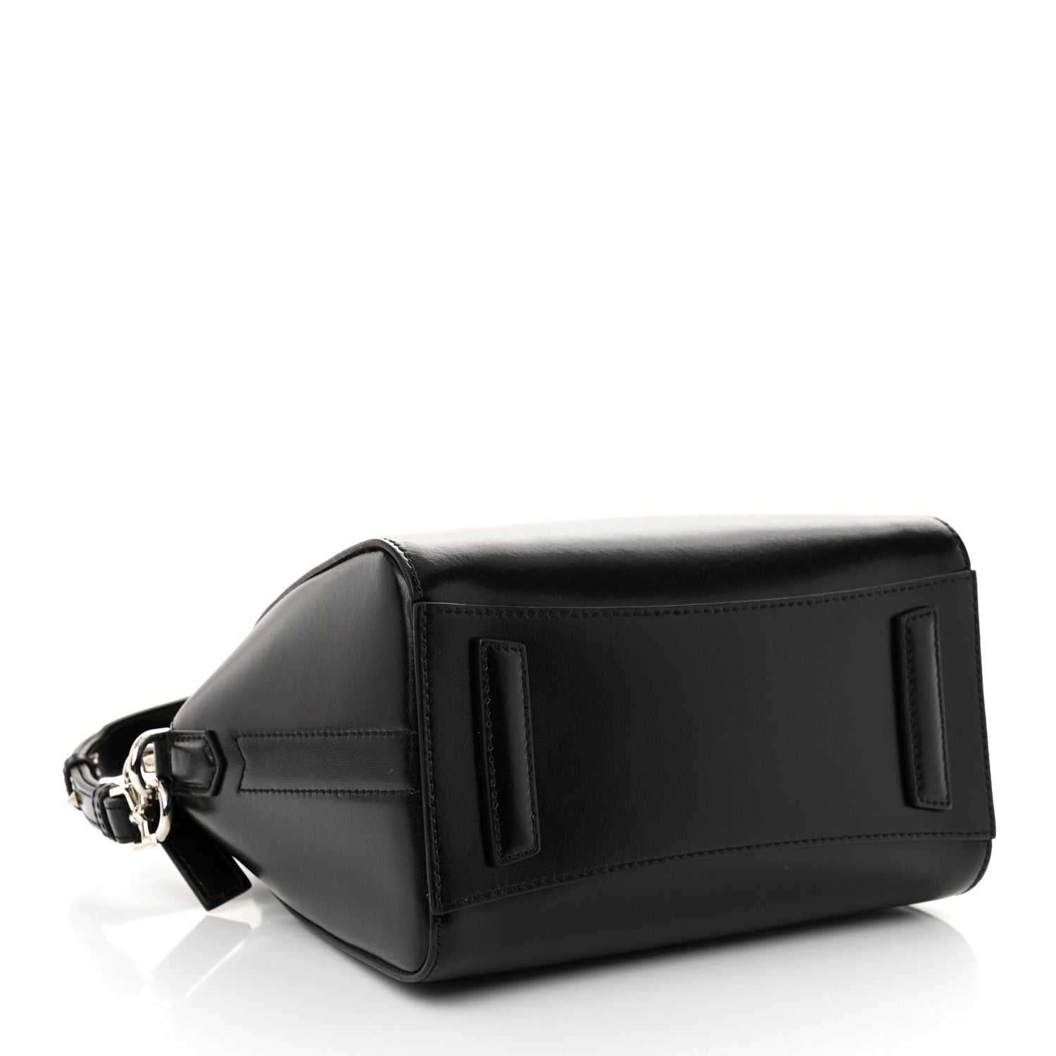Shiny Lord Calfskin Mini Antigona Black
