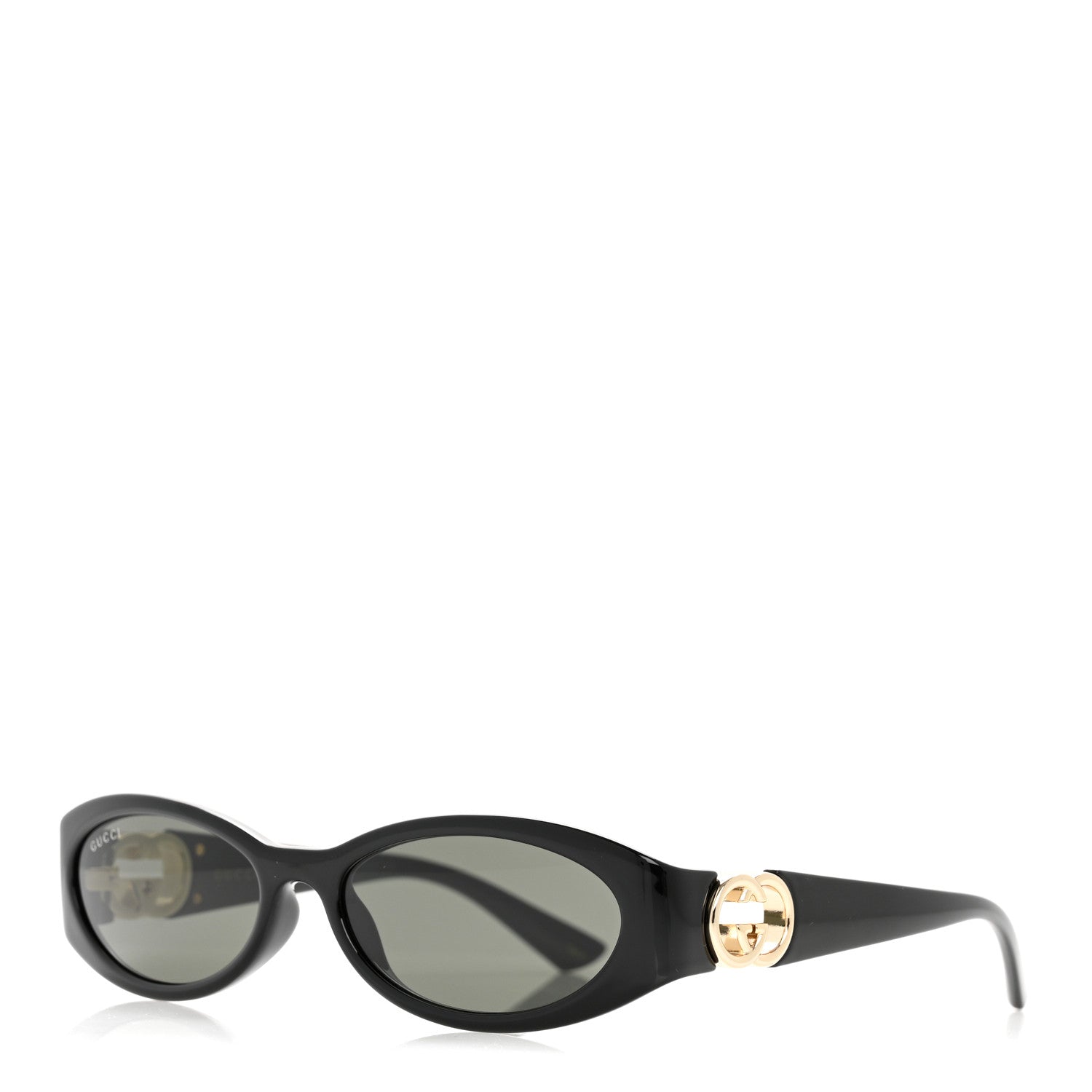 Acetate Oval Sunglasses GG1660S Black