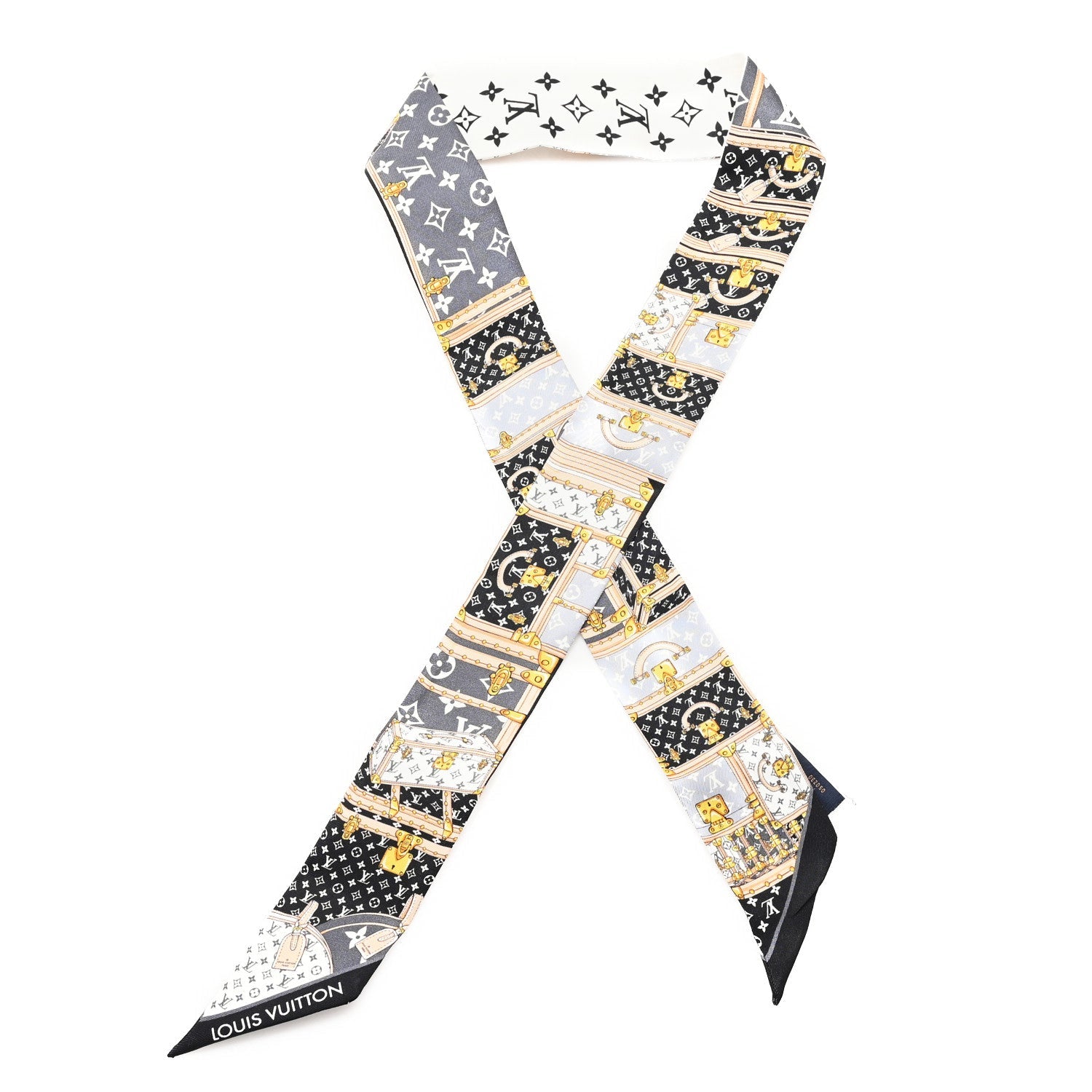 Silk Monogram Lets Go BB Bandeau Black