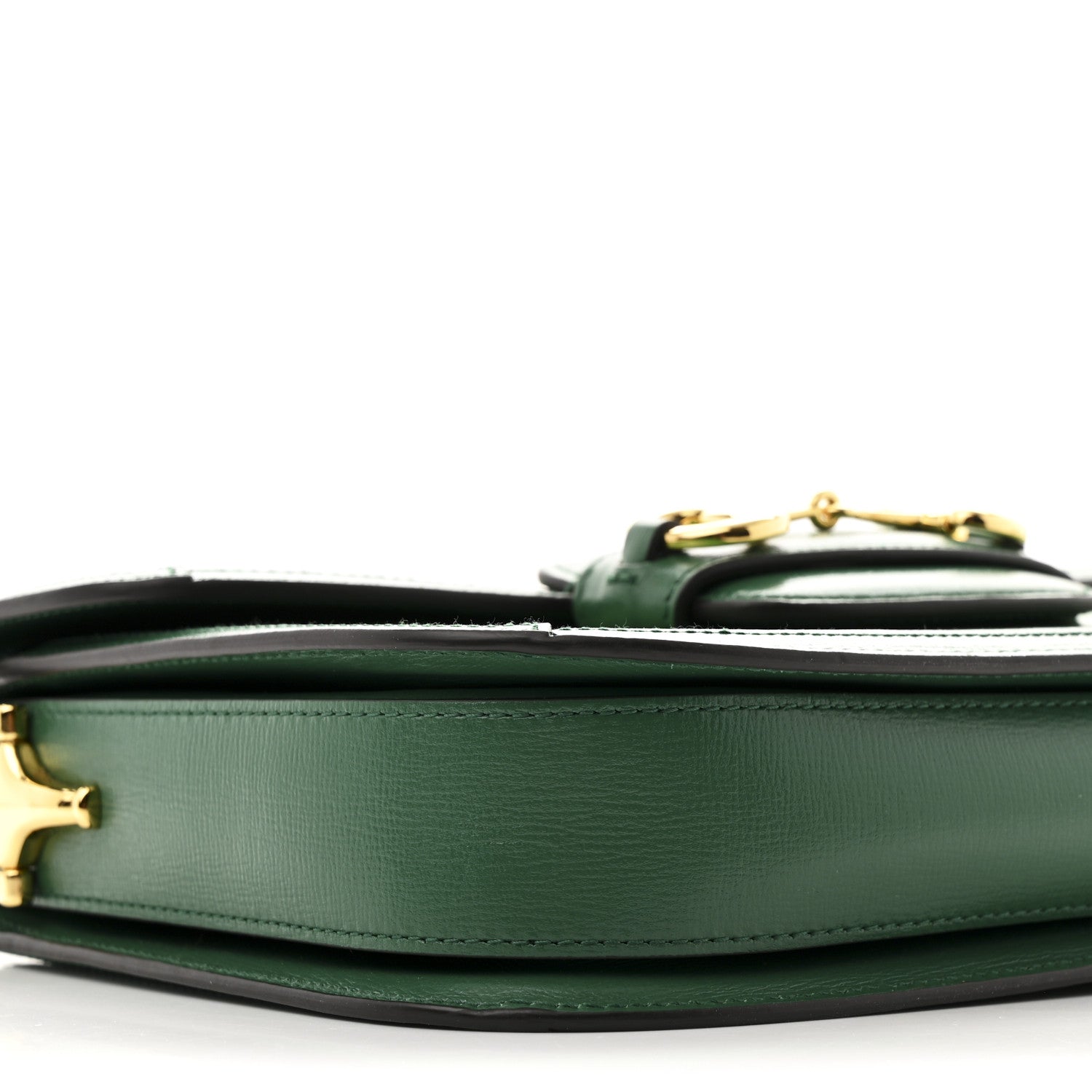 Azalea Calfskin Horsebit 1955 Shoulder Bag New Shamarock Emerald