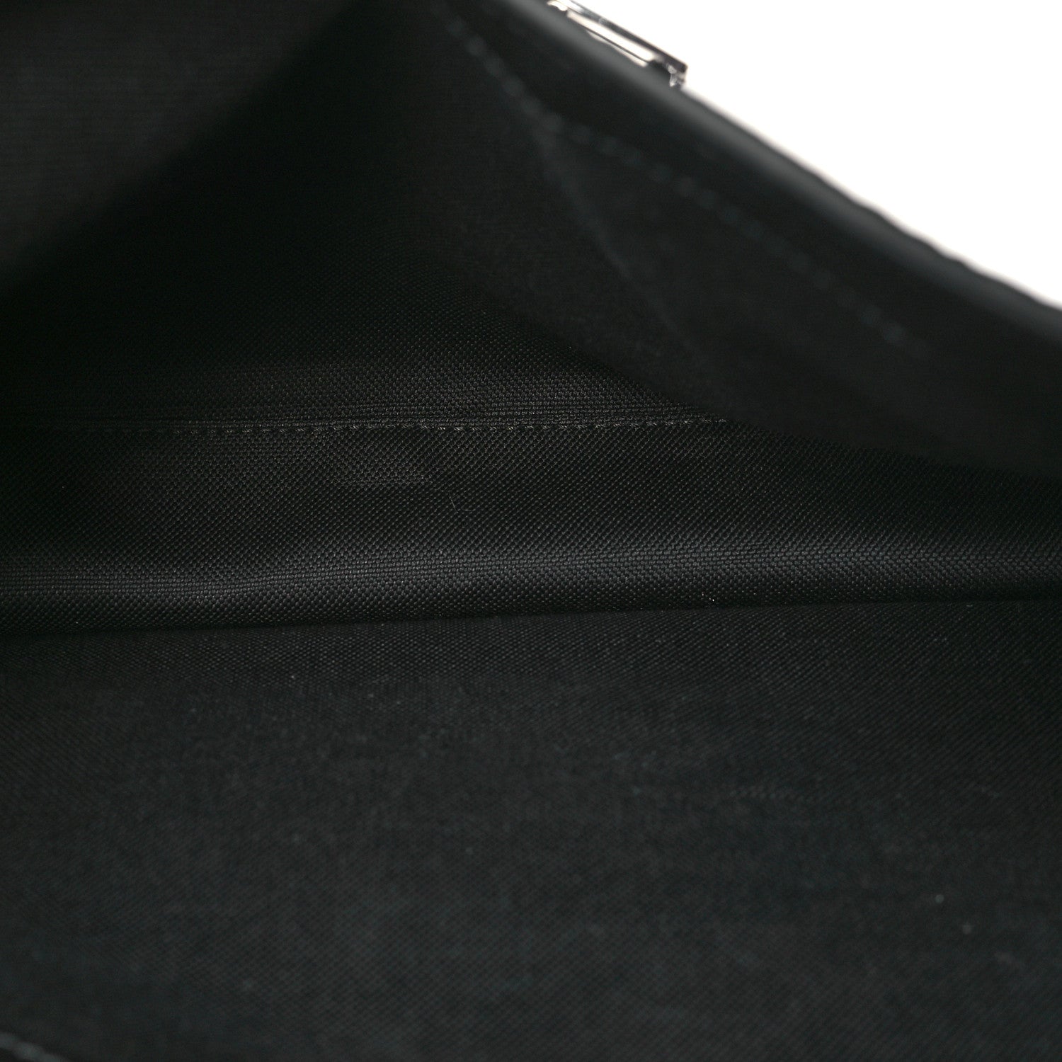 Calfskin Web Medium Business Case Black