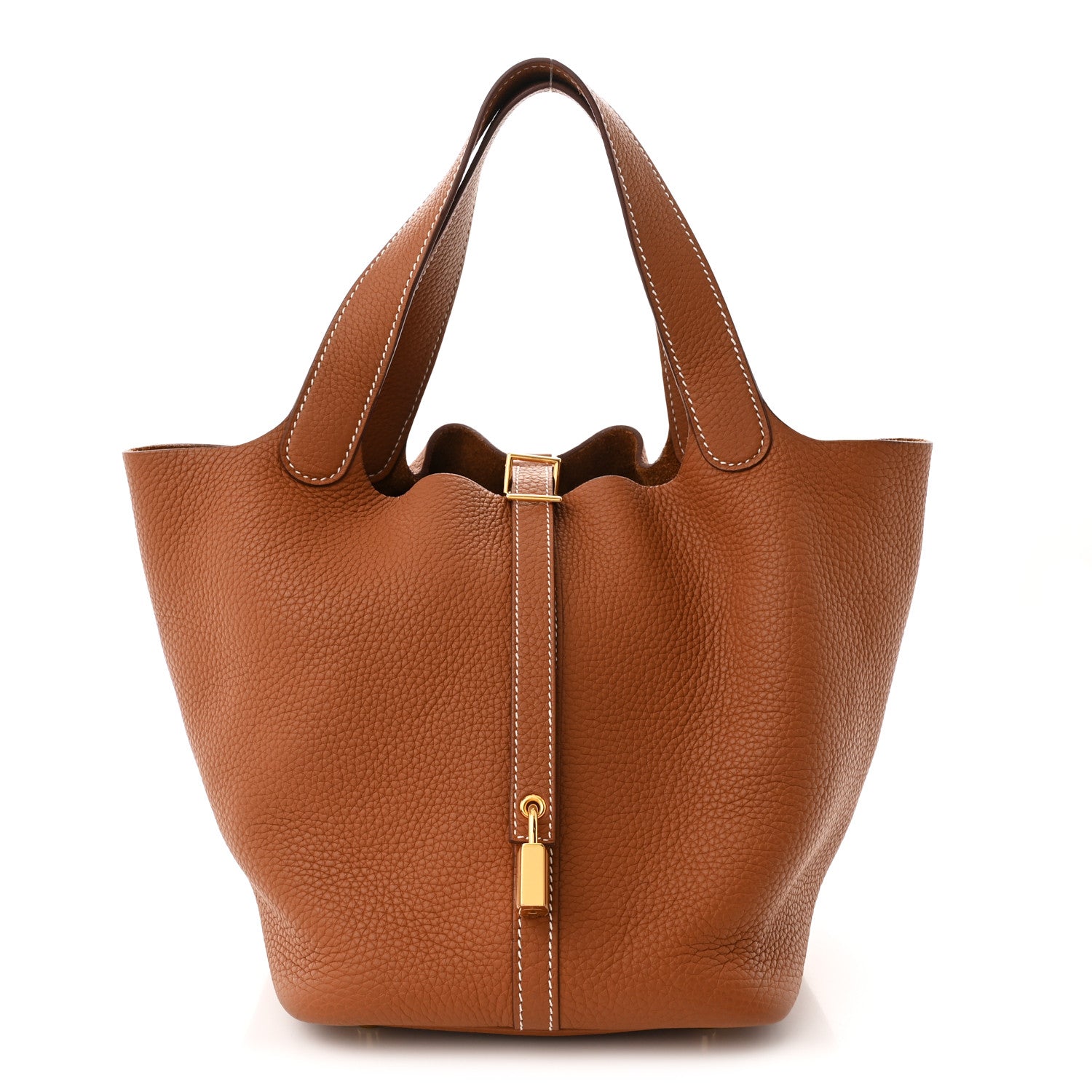 Taurillon Clemence Picotin Lock 22 MM Gold