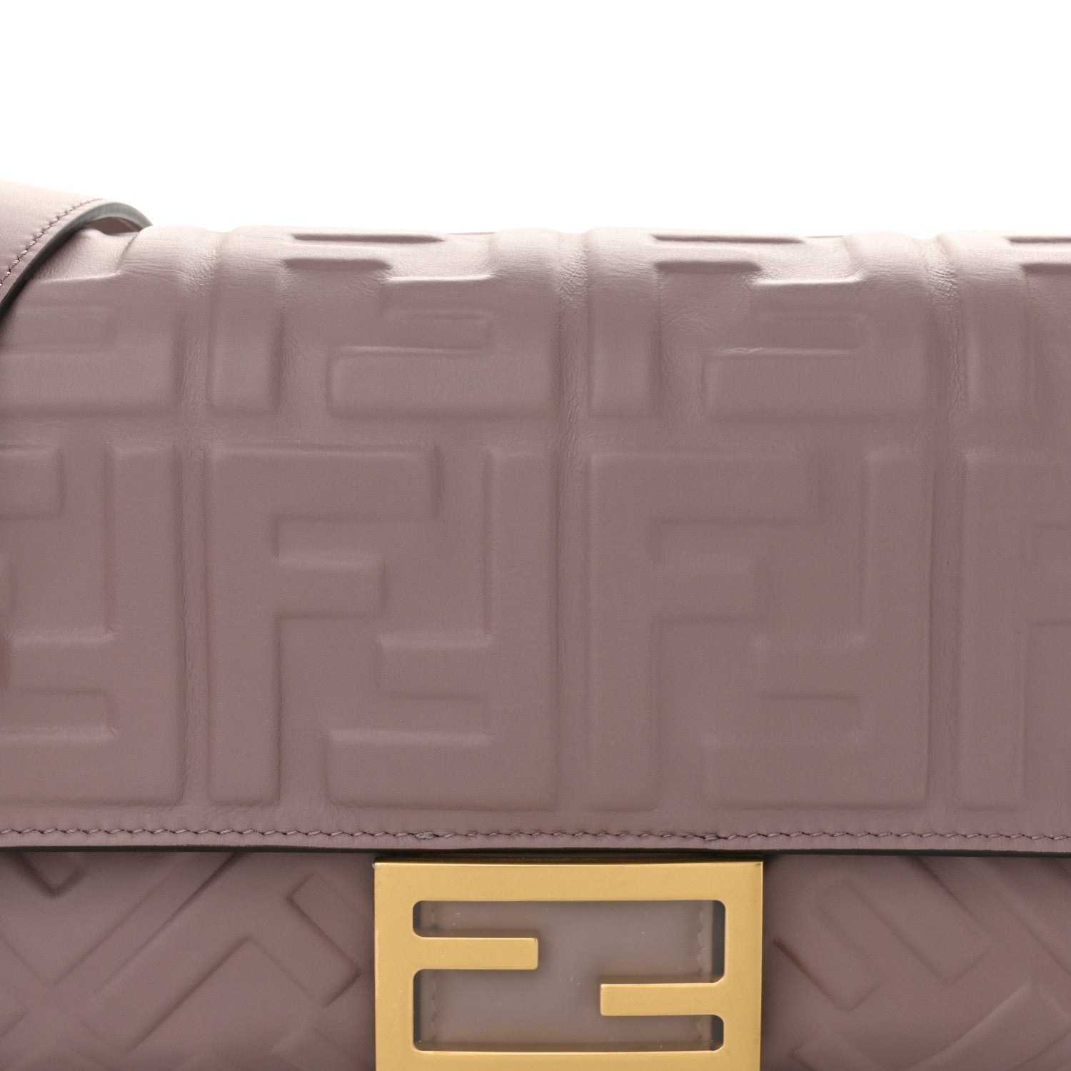 Nappa FF 1974 Embossed Baguette Mauve