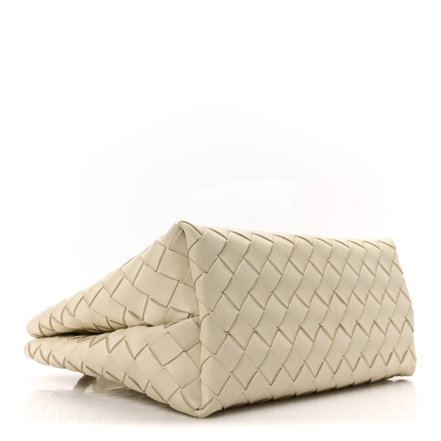 Nappa Intrecciato Small Andiamo Shoulder Bag Sea Salt