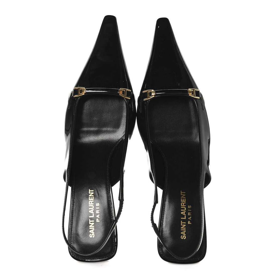 Patent Bade Slingback Pumps 39 Black