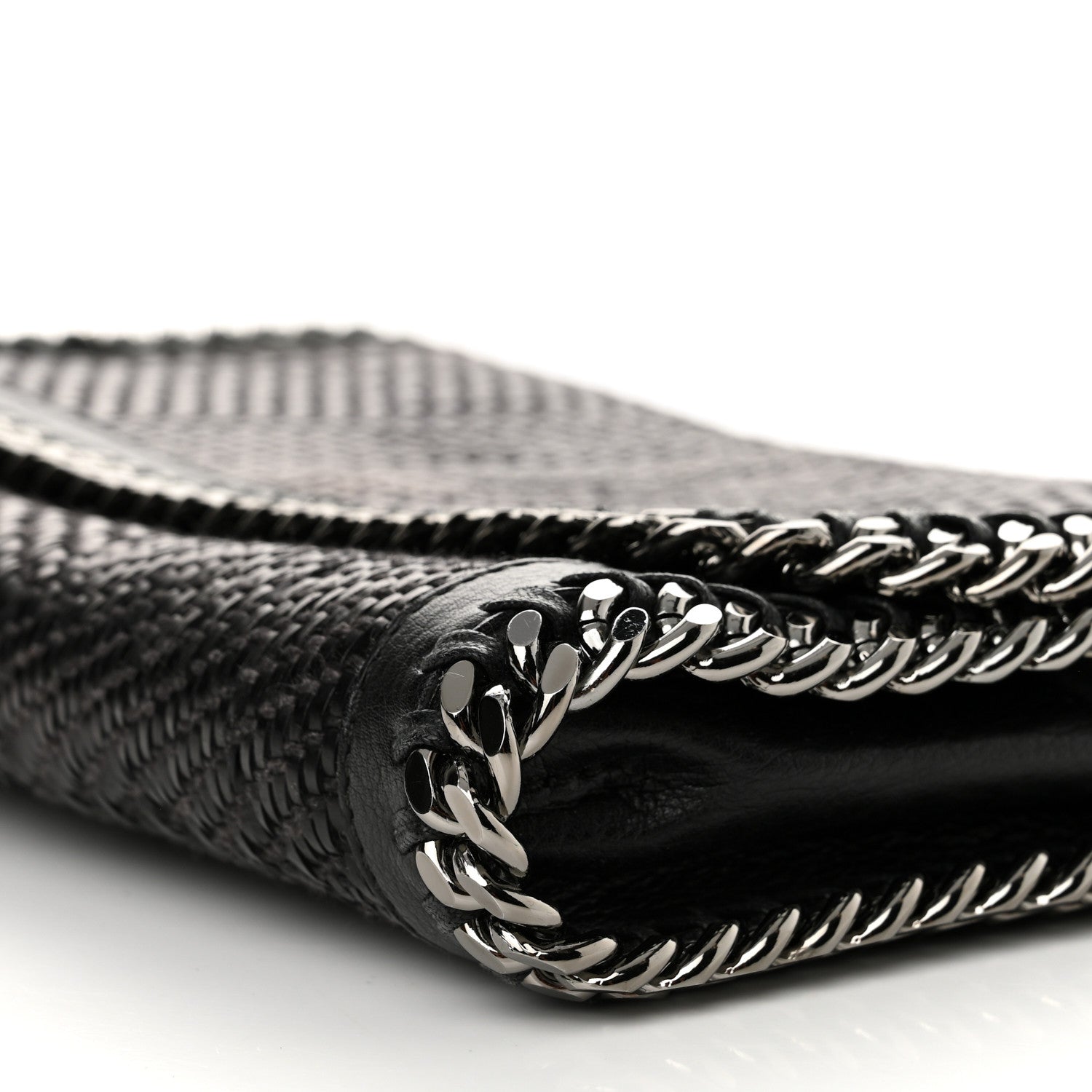 Braided Falabella Clutch Black