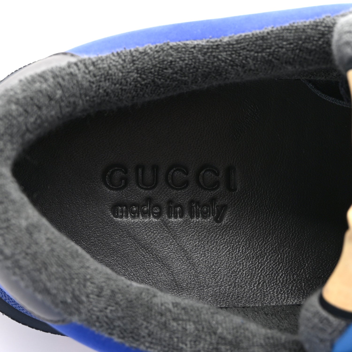 Monogram Nubuck Miro Soft Calfskin Mens Screener 50mm Sneakers 9.5 Imperial Blue Graphite Grey