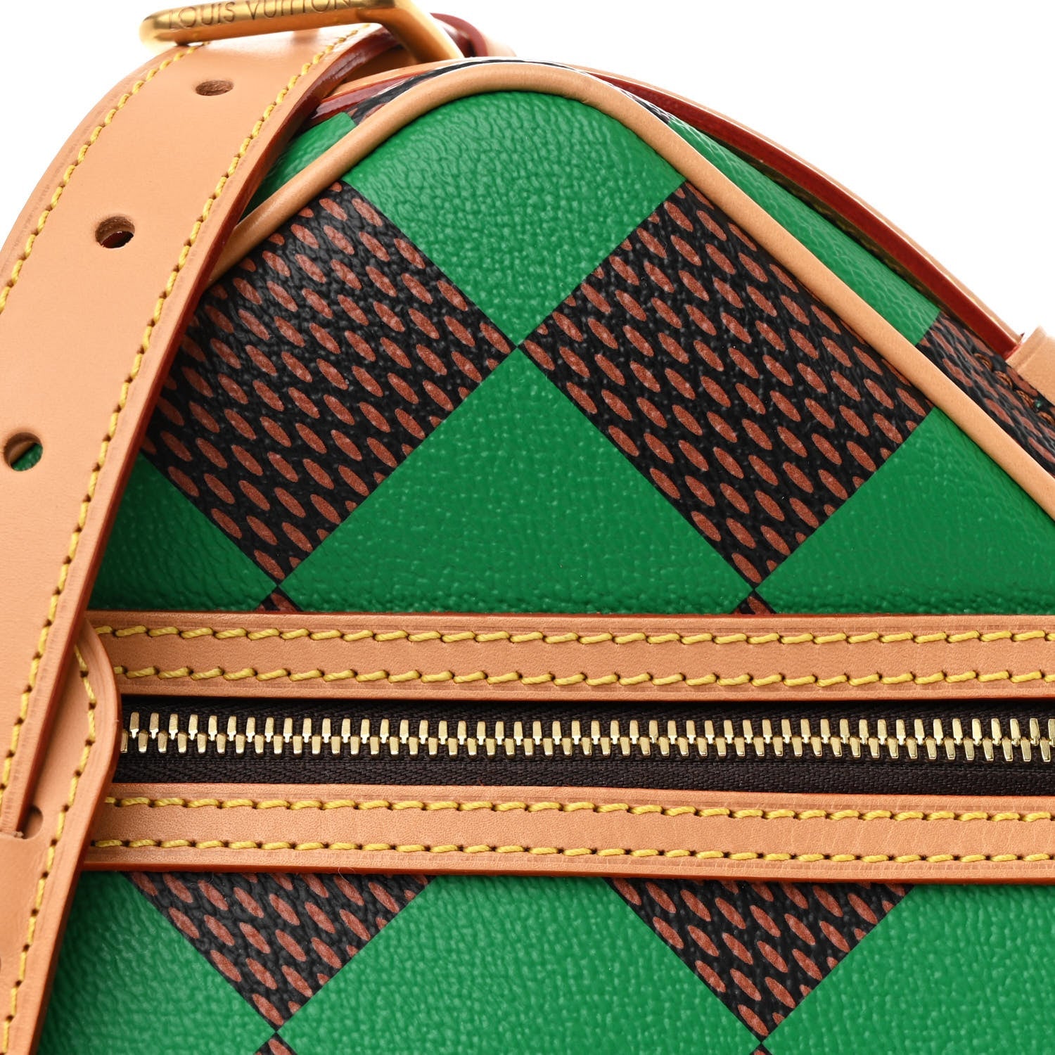 Damier Pop Chess Messenger Green