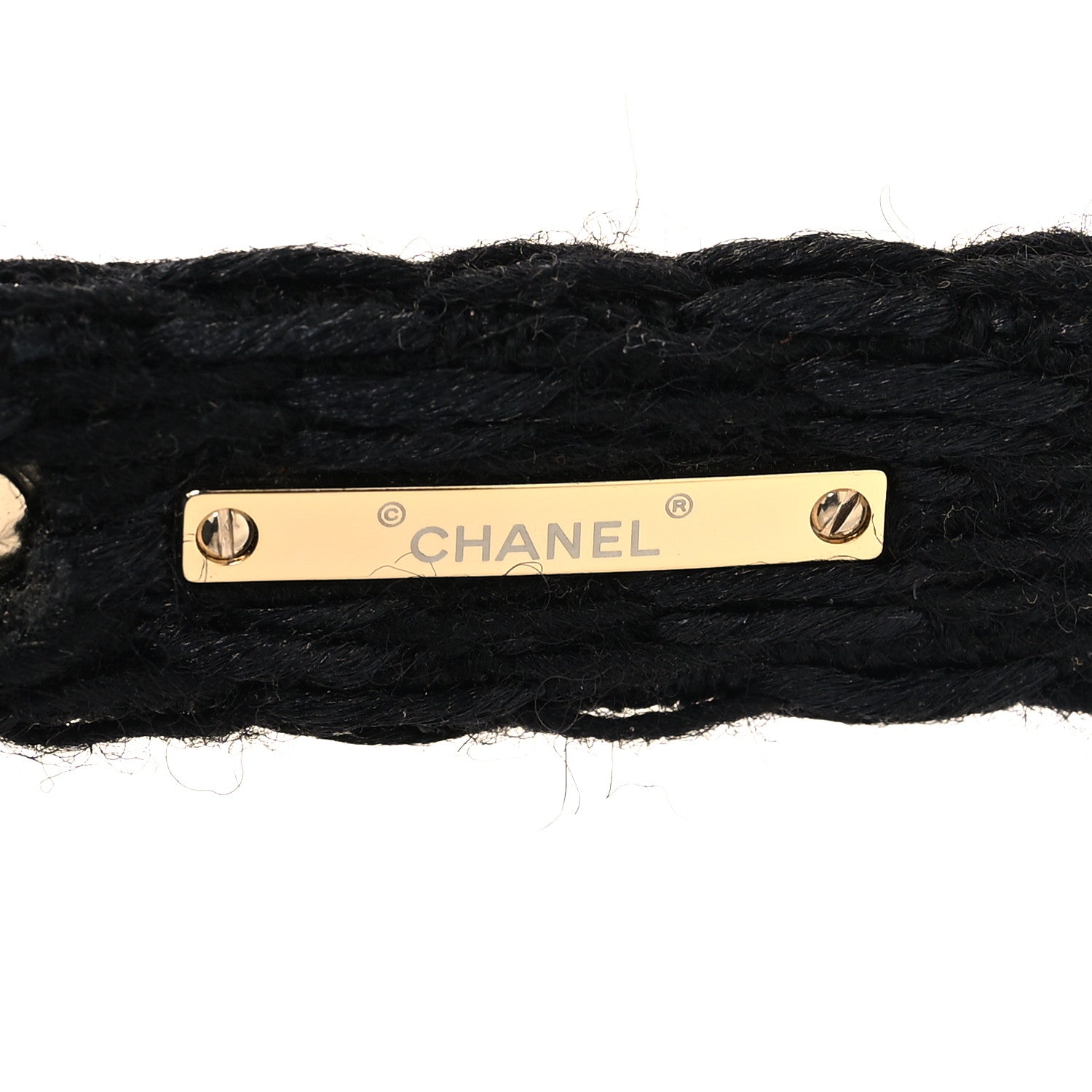 Acetate Tweed CC Cat Eye Sunglasses 71550A Black