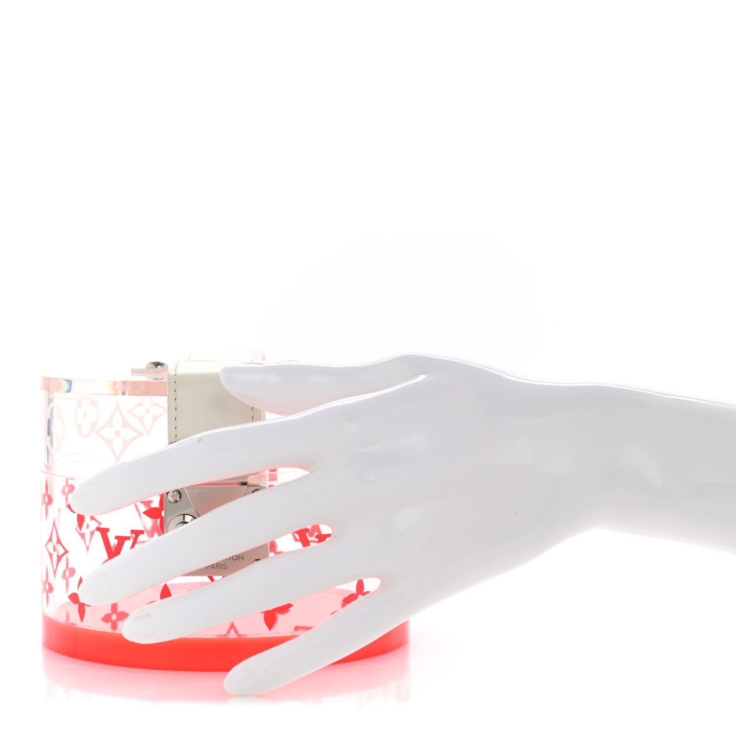 Transparent Plexiglass Box Scott Fluorescent Pink