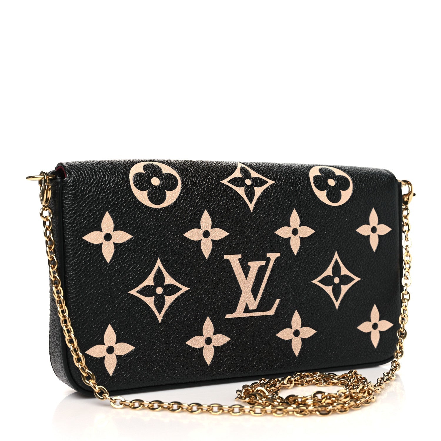 Empreinte Monogram Giant Felicie Pochette Black Beige