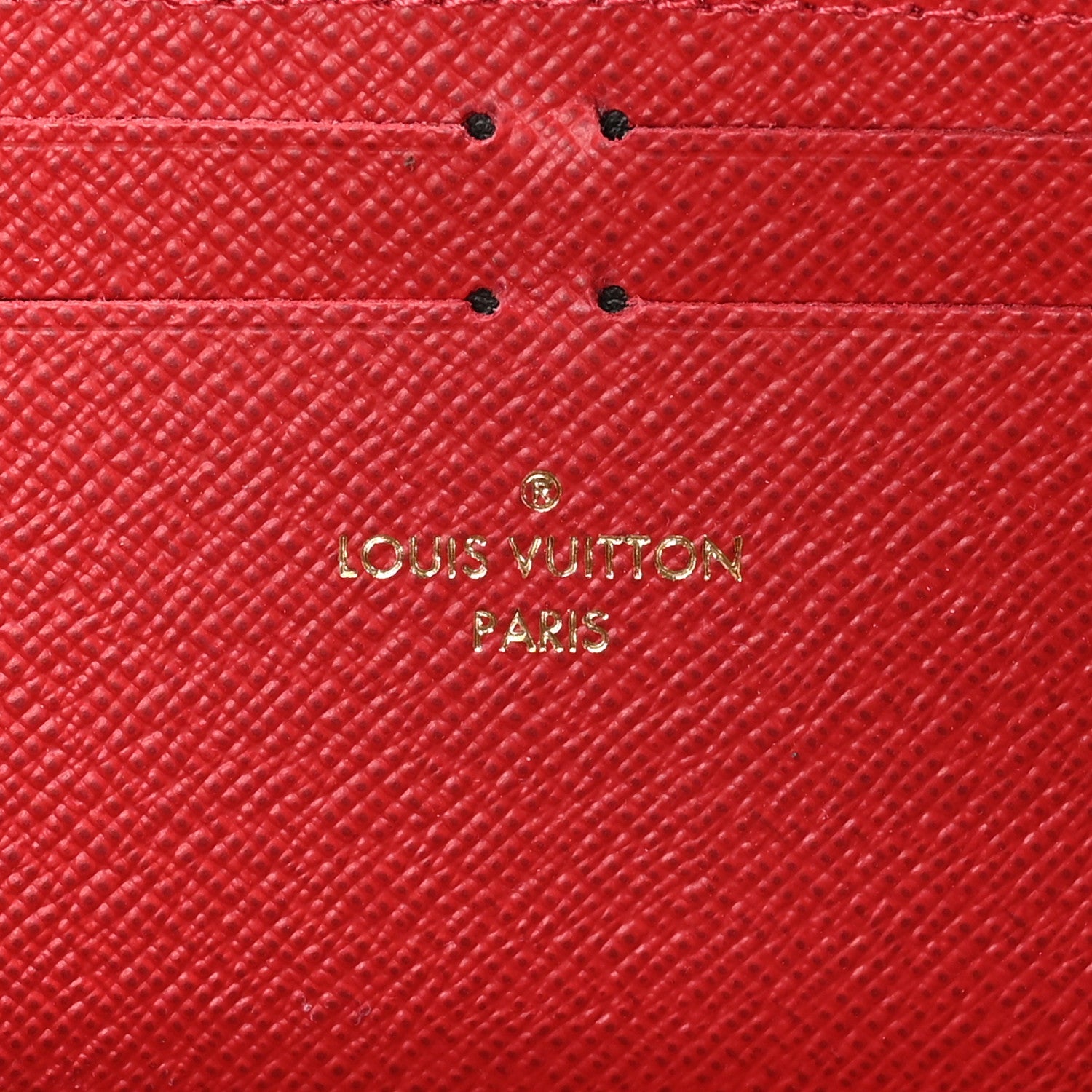 Damier Ebene Clemence Wallet Cherry