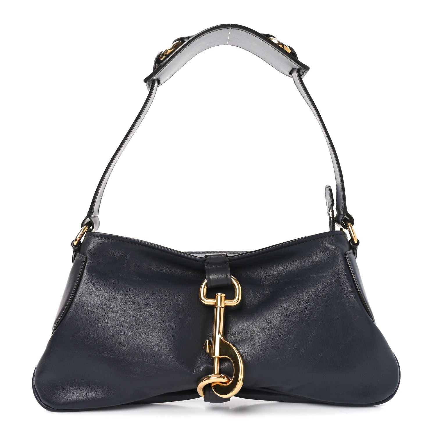 Soft Calfskin Kerala 25 Shoulder Bag Black Navy