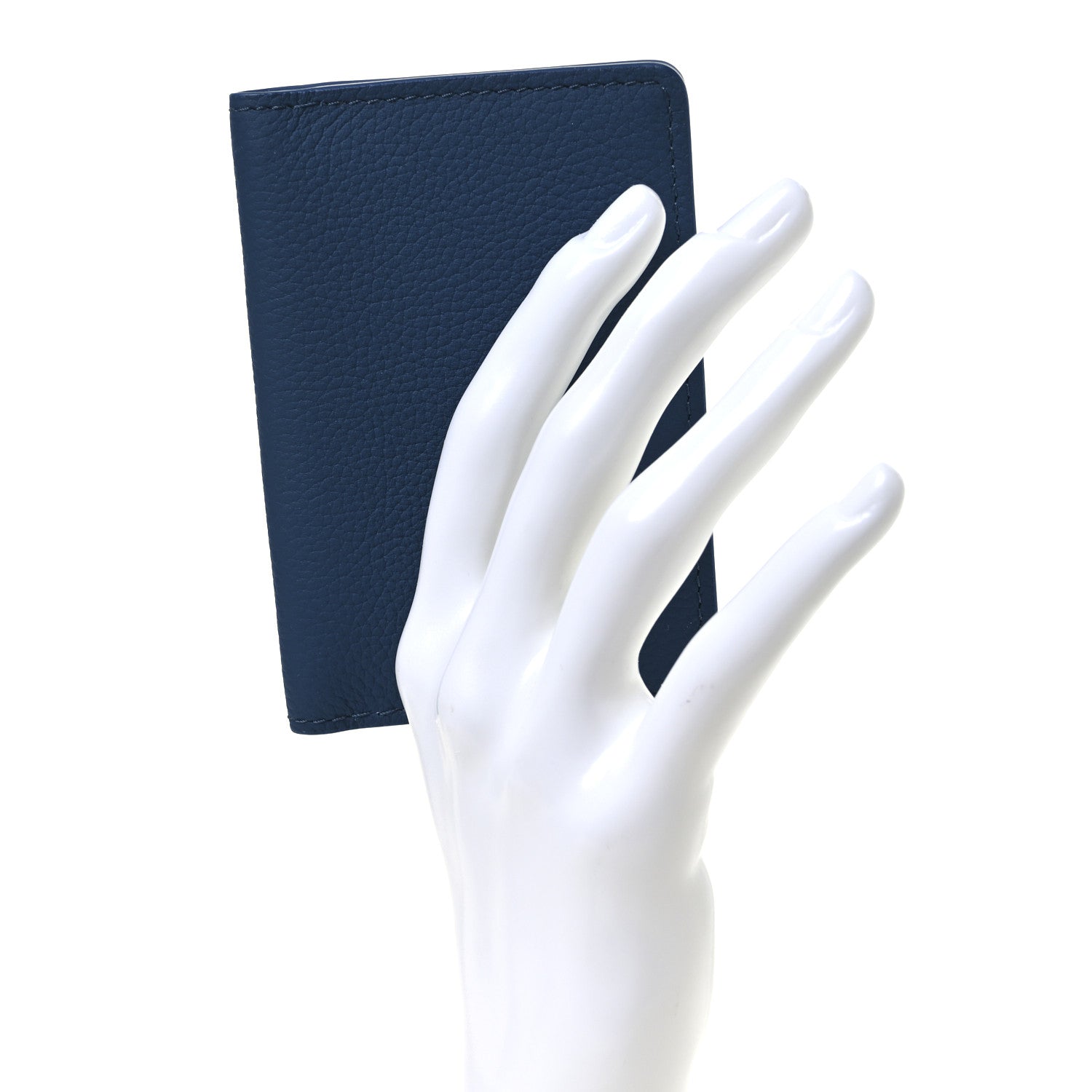 Grained Calfskin Aerogram Pocket Organizer Atlantic Blue