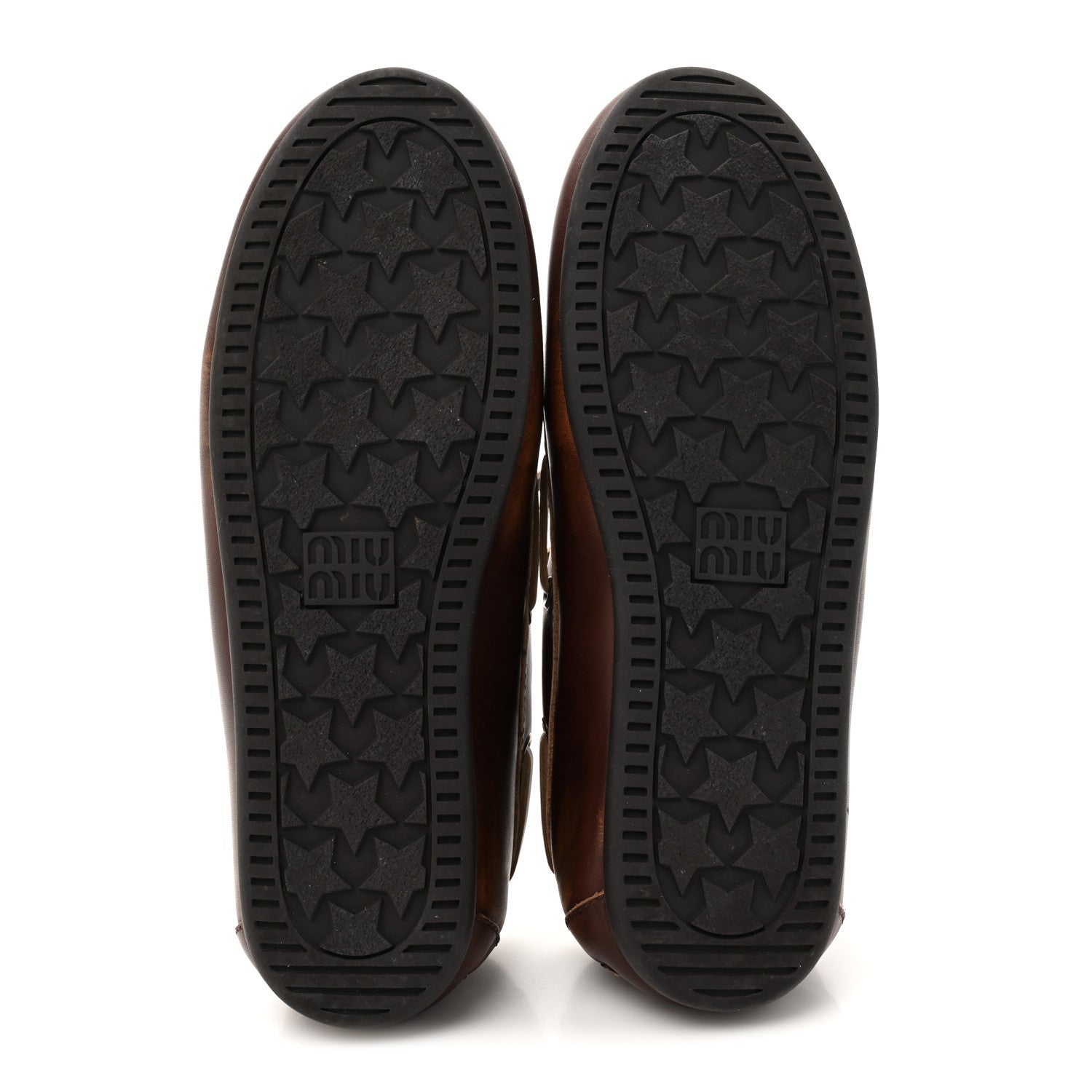 Vitello Deco Boat Loafers 39 Bruciato