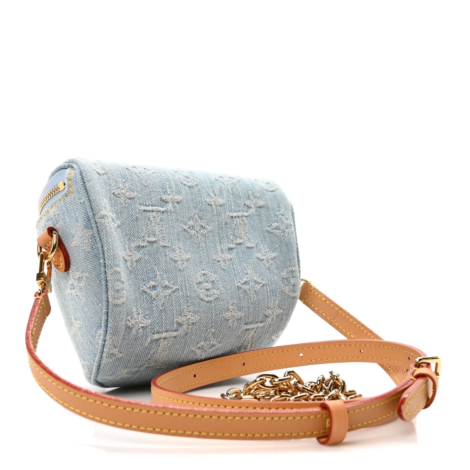 Monogram Denim Mini Bumbag Sky Blue