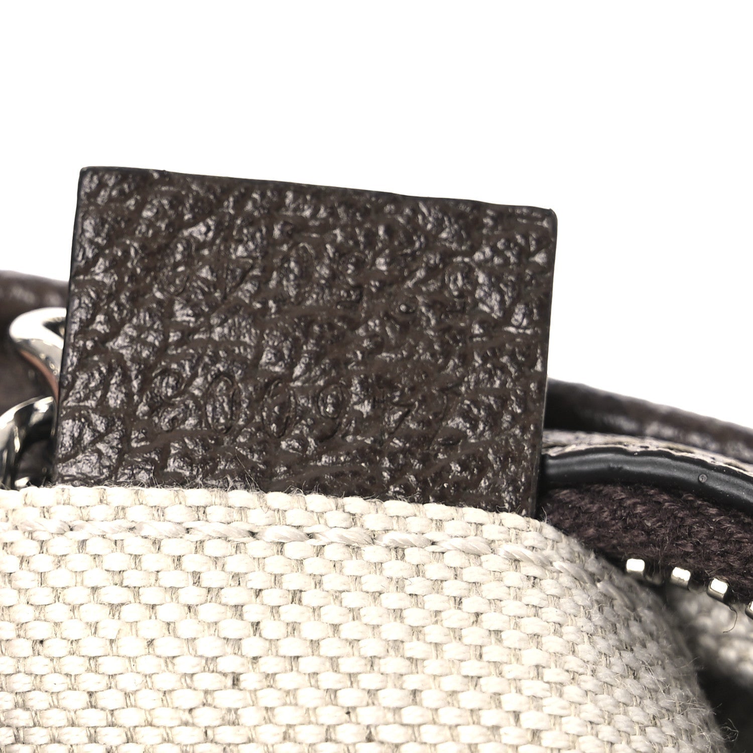 GG Supreme Monogram Textured Dollar Calfskin Web Mini Attache Bag Beige Ebony New Acero