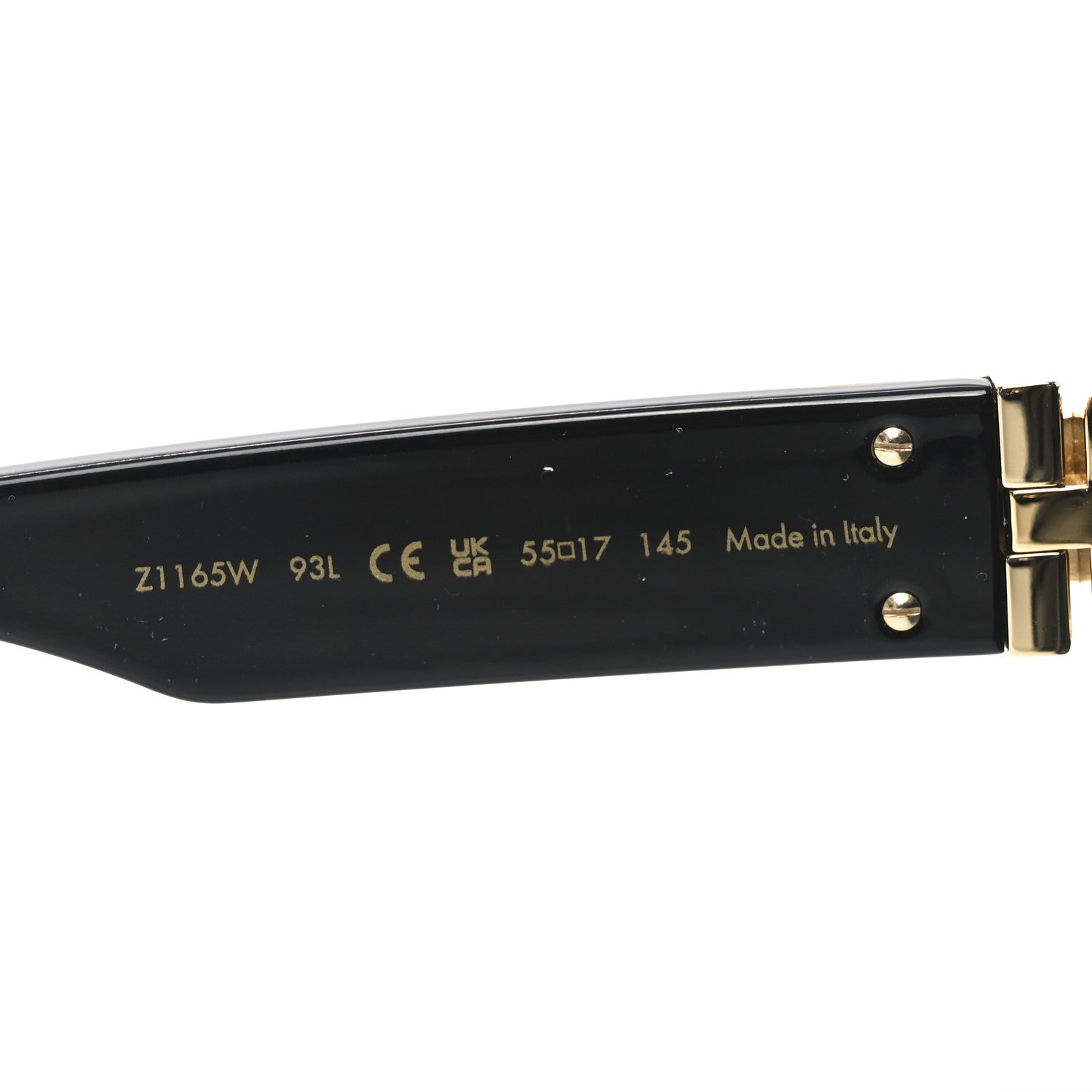 Acetate 1.1 Millionaires Sunglasses Z1165W Black