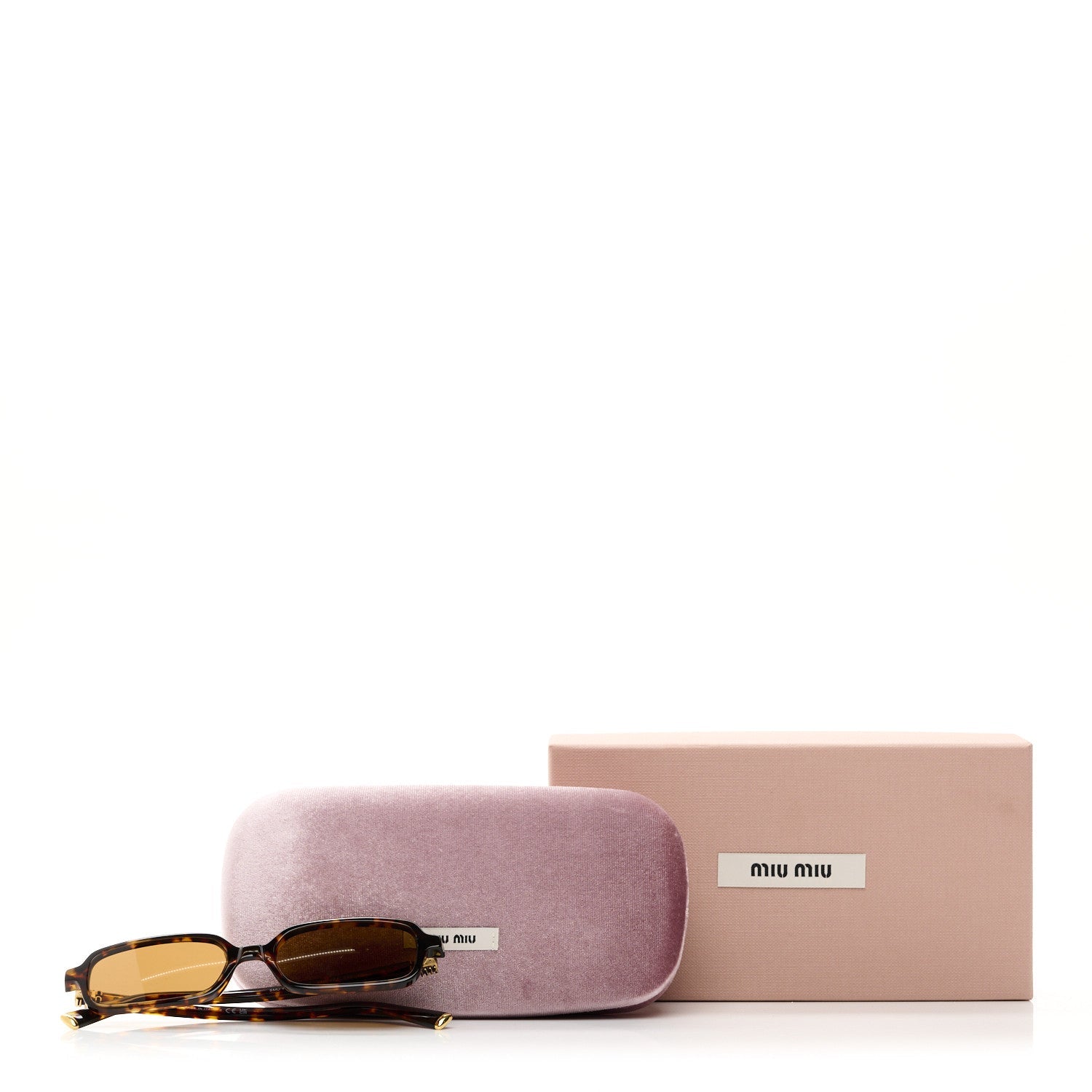 Acetate Rectangle Regard Sunglasses SMU11Z Camel Beige