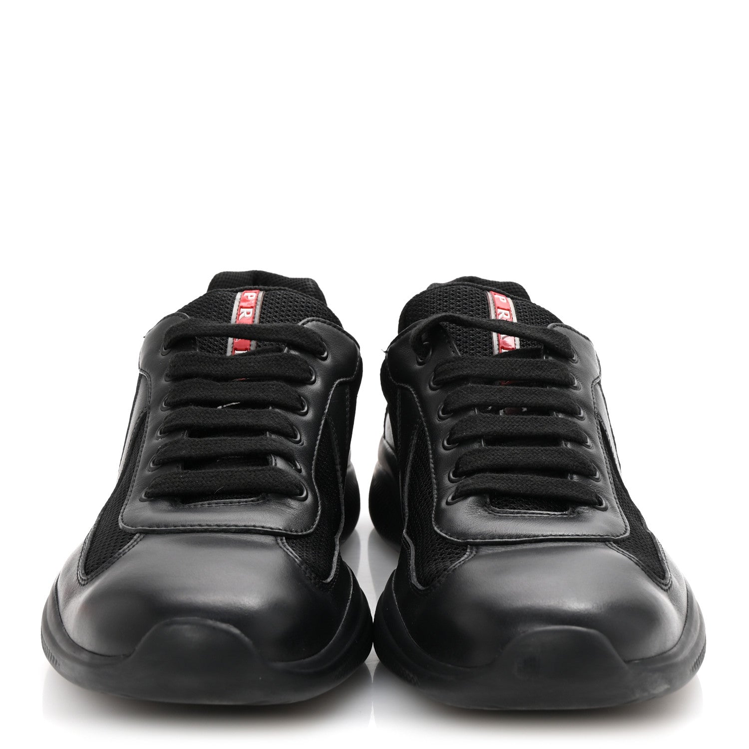 Vitello Soft Mesh Mens America's Cup Sneakers  9.5 Black