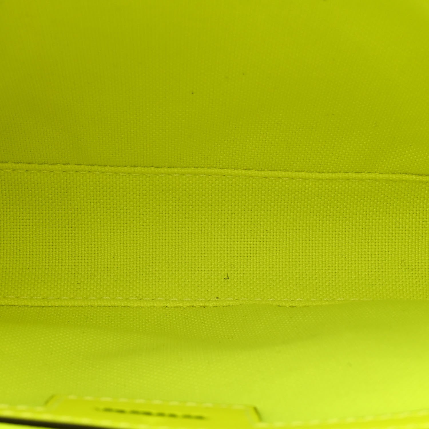 Rubber Effect Monogram GG Crossbody Bag Fluorescent Yellow