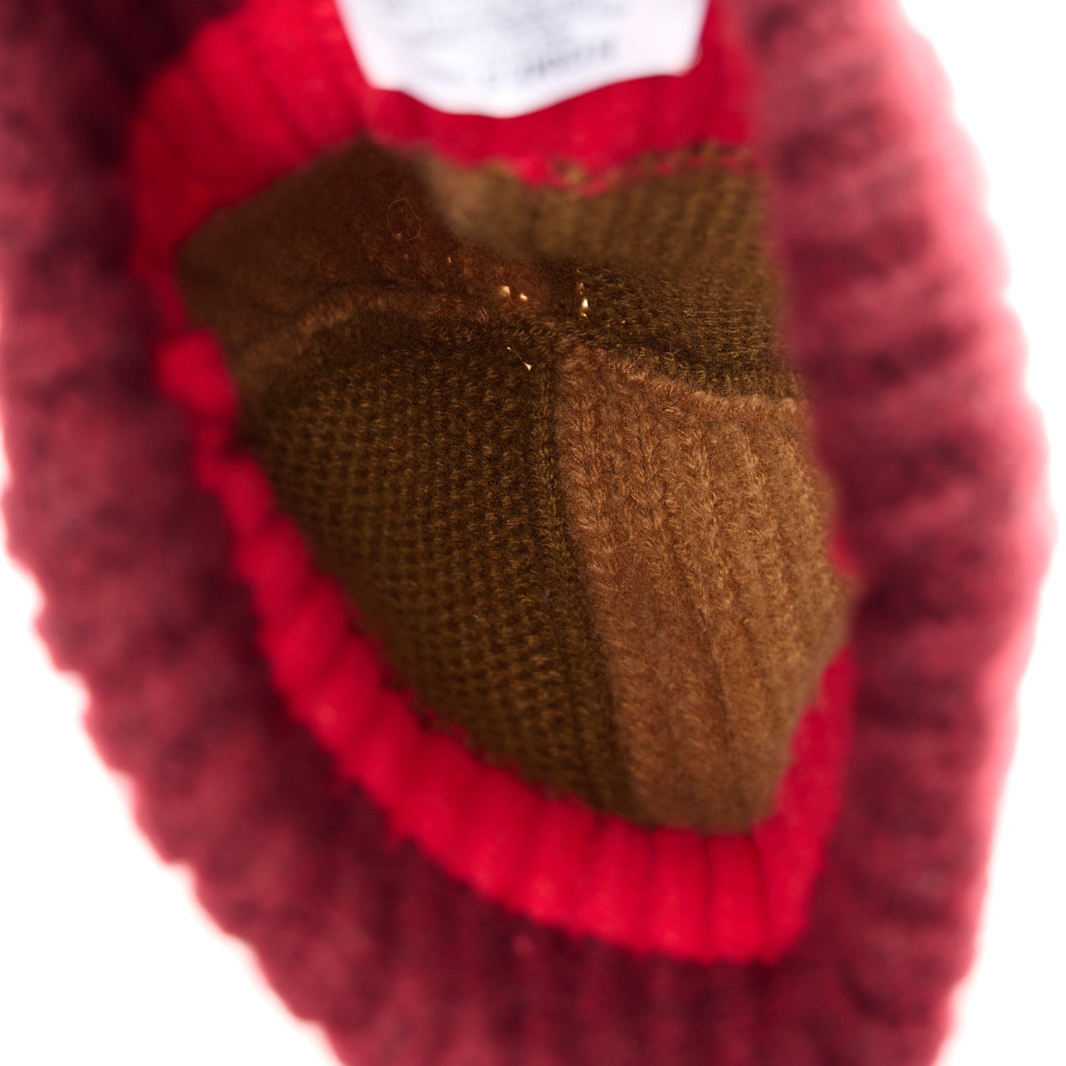 Cashmere Detroit Beanie Hat S Beige Bordeaux