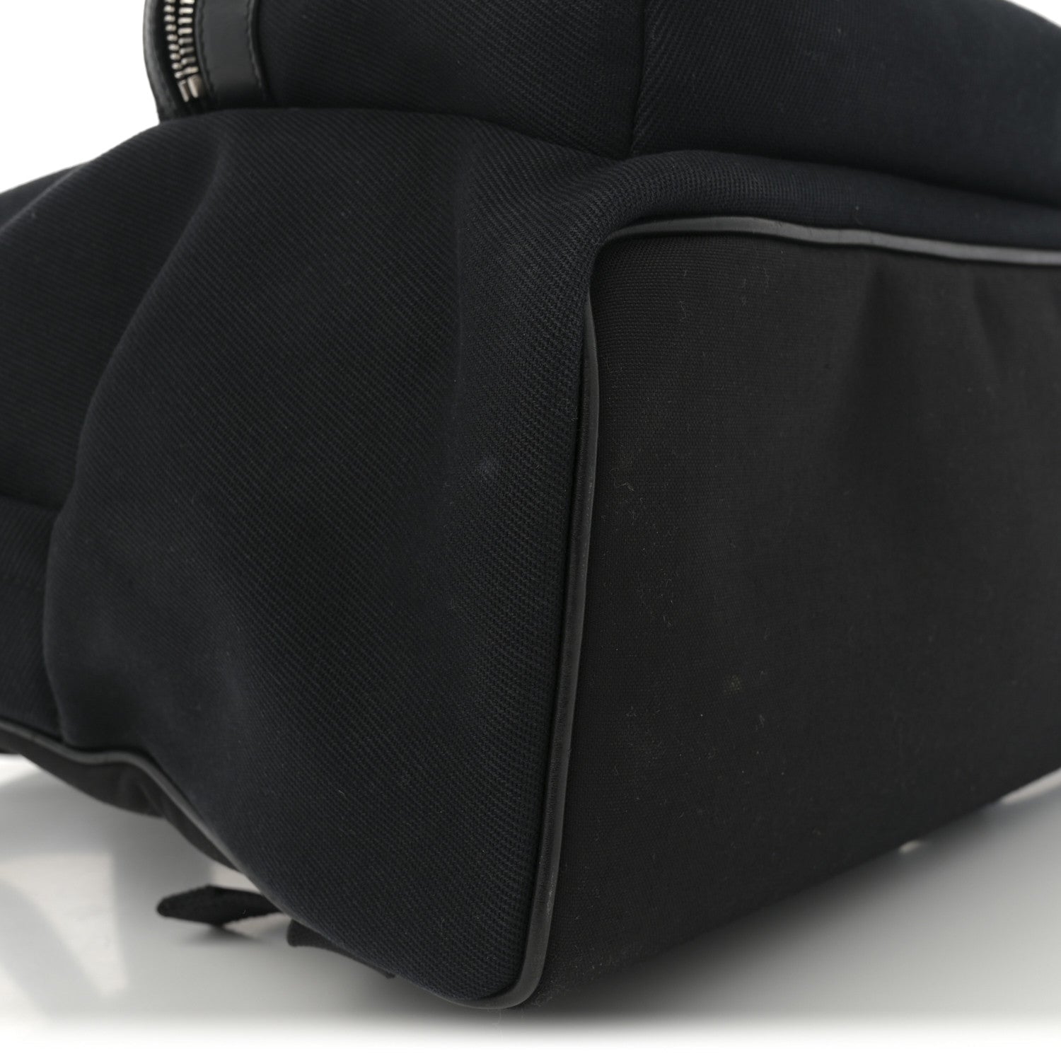 Canvas Signature Embroidered City Backpack Black