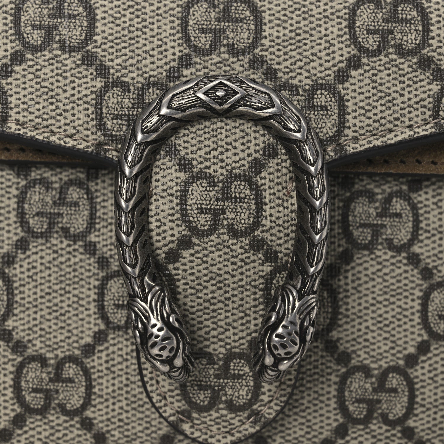 GG Supreme Monogram Super Mini Dionysus Shoulder Bag Taupe
