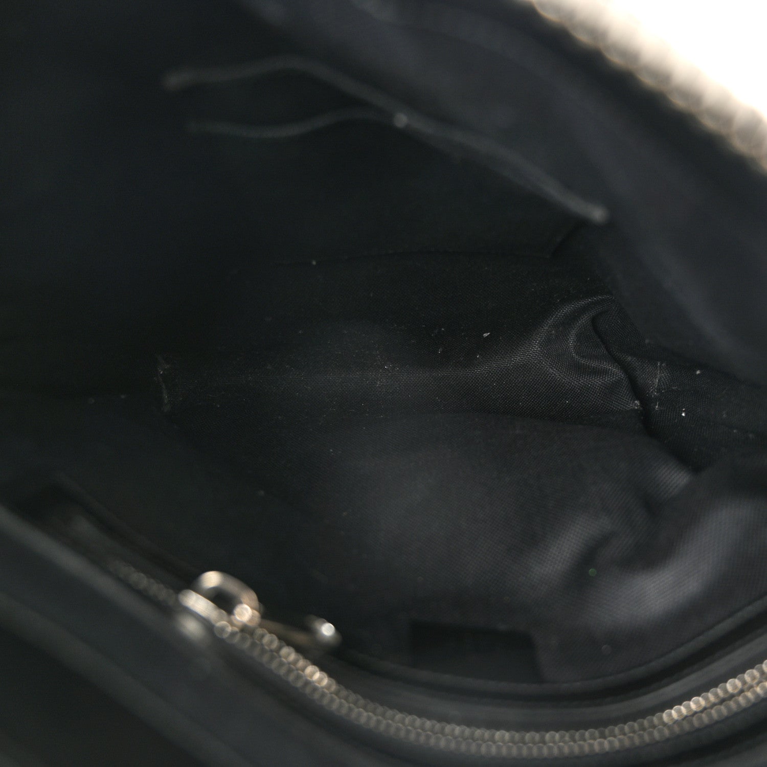 GG Supreme Monogram Appia Calfskin Web Flat Messenger Bag Black Grey