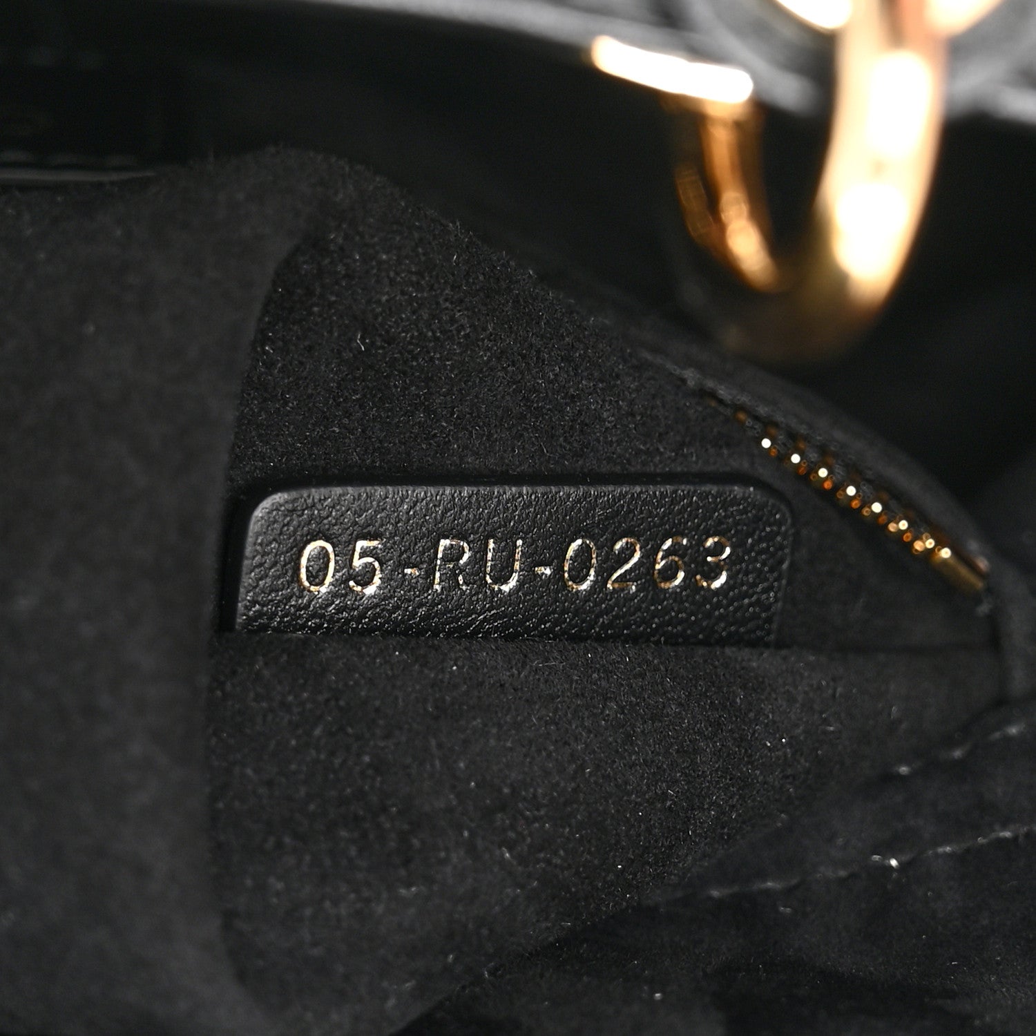 Lambskin Cannage Small My ABCDior Lady Dior Black