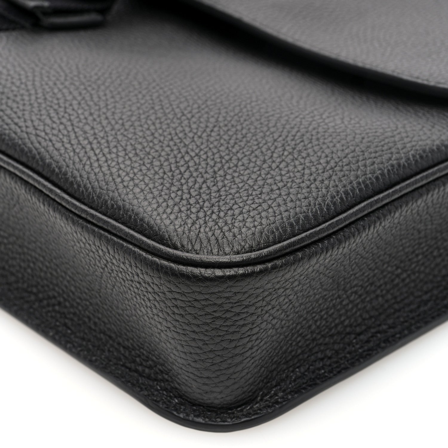 GG Calfskin Web Medium Business Case Black