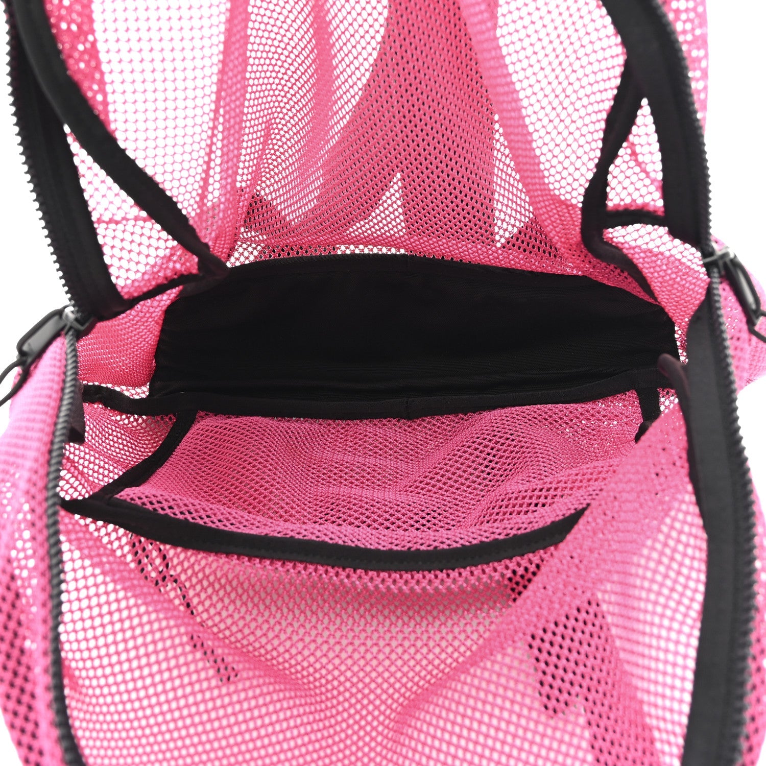 Nylon Mesh Backpack Fuchsia