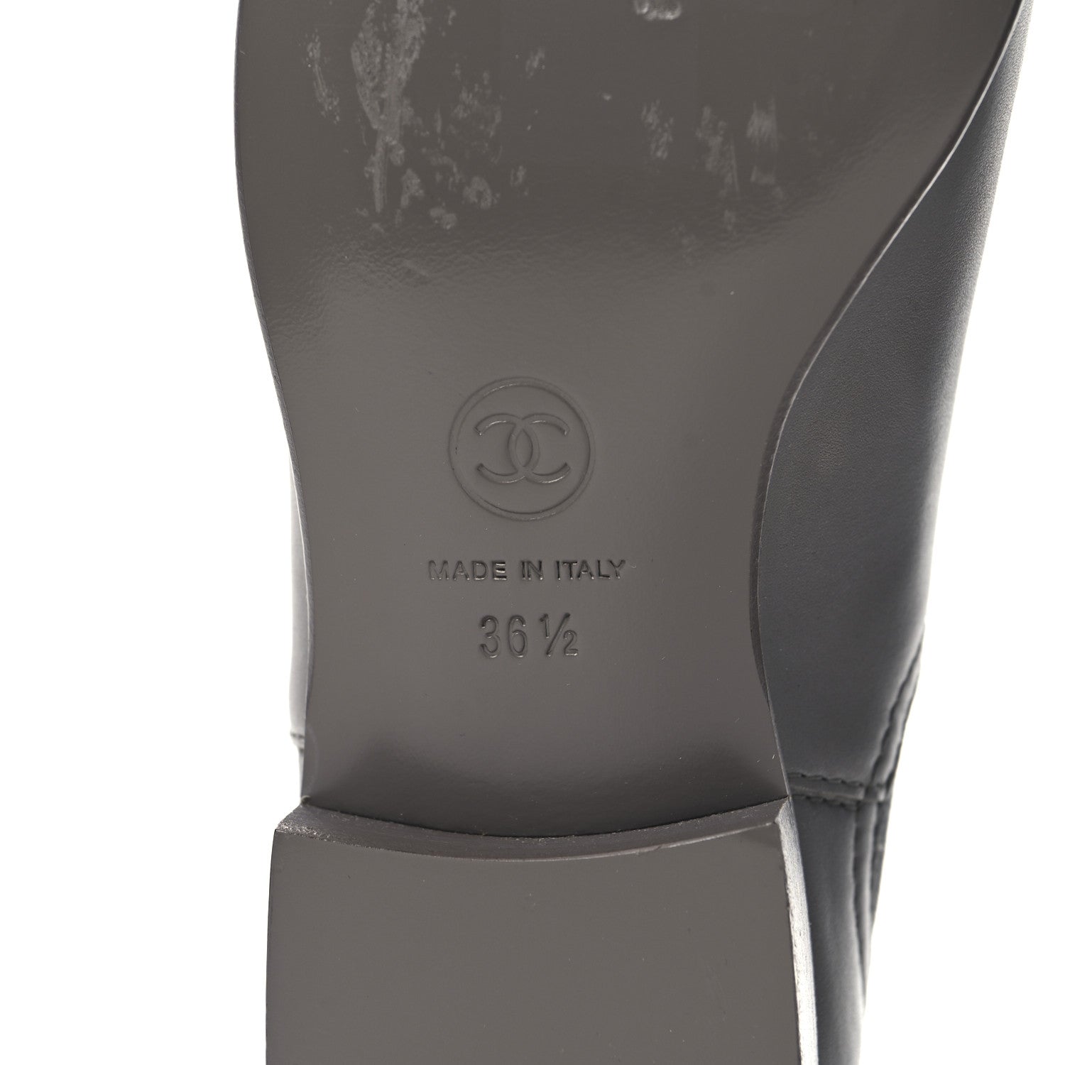 Calfskin Elastic Short Boots 36.5 Grey