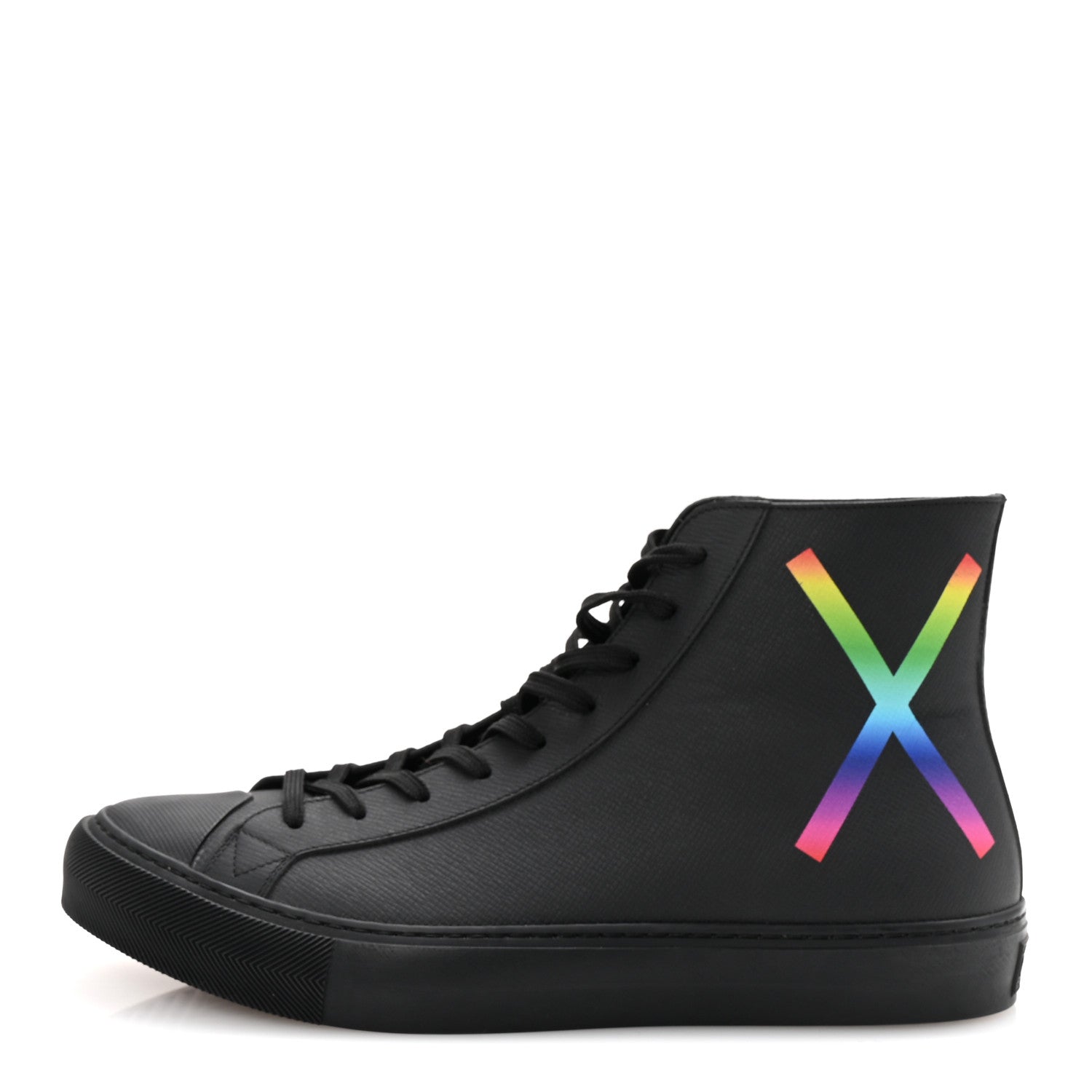 Calfskin LV Tattoo Sneaker Boots 8 Black