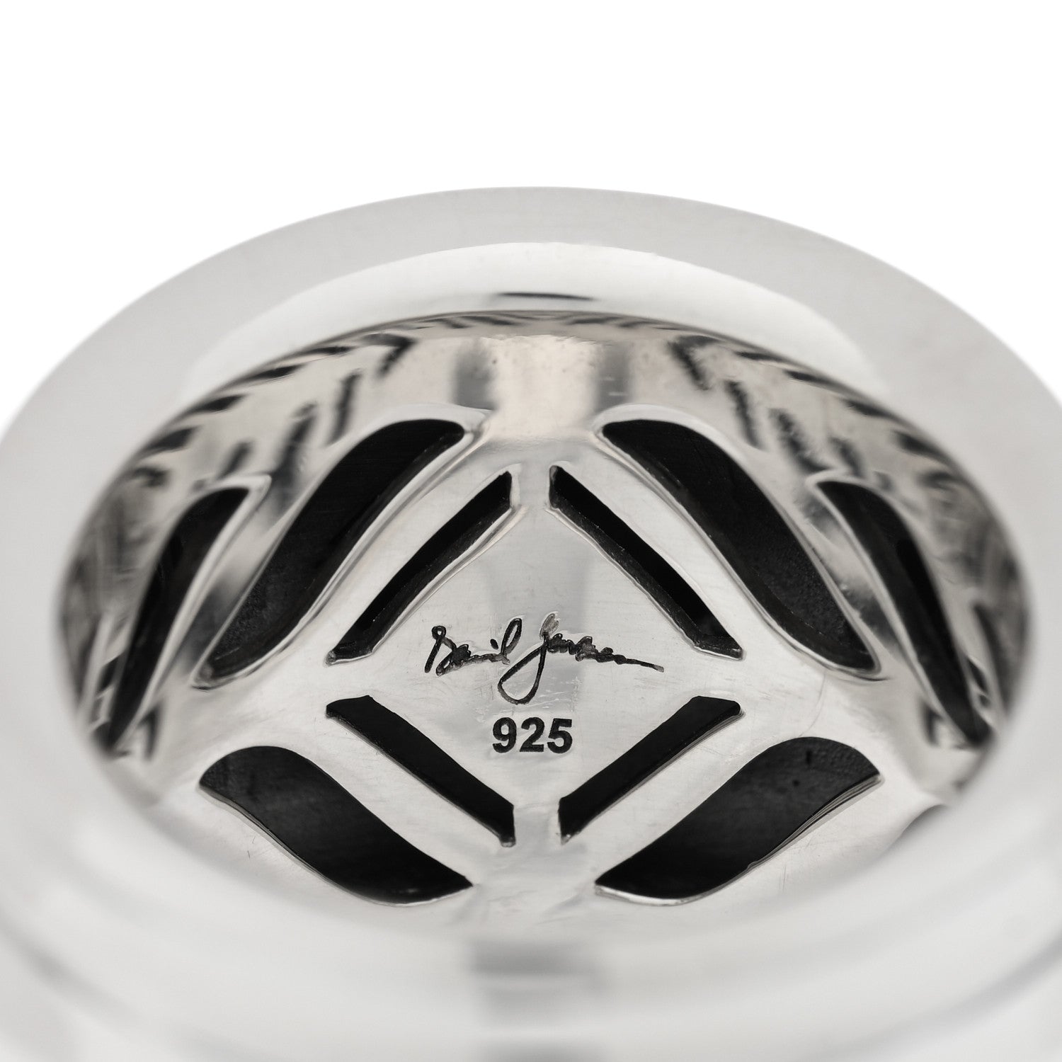 Sterling Silver Modern Renaissance Wide Ring 58 8.25