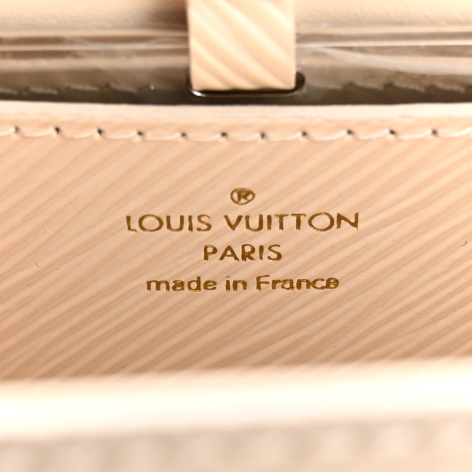 Epi Twist Braided Chain Shoulder Bag PM Quartz White