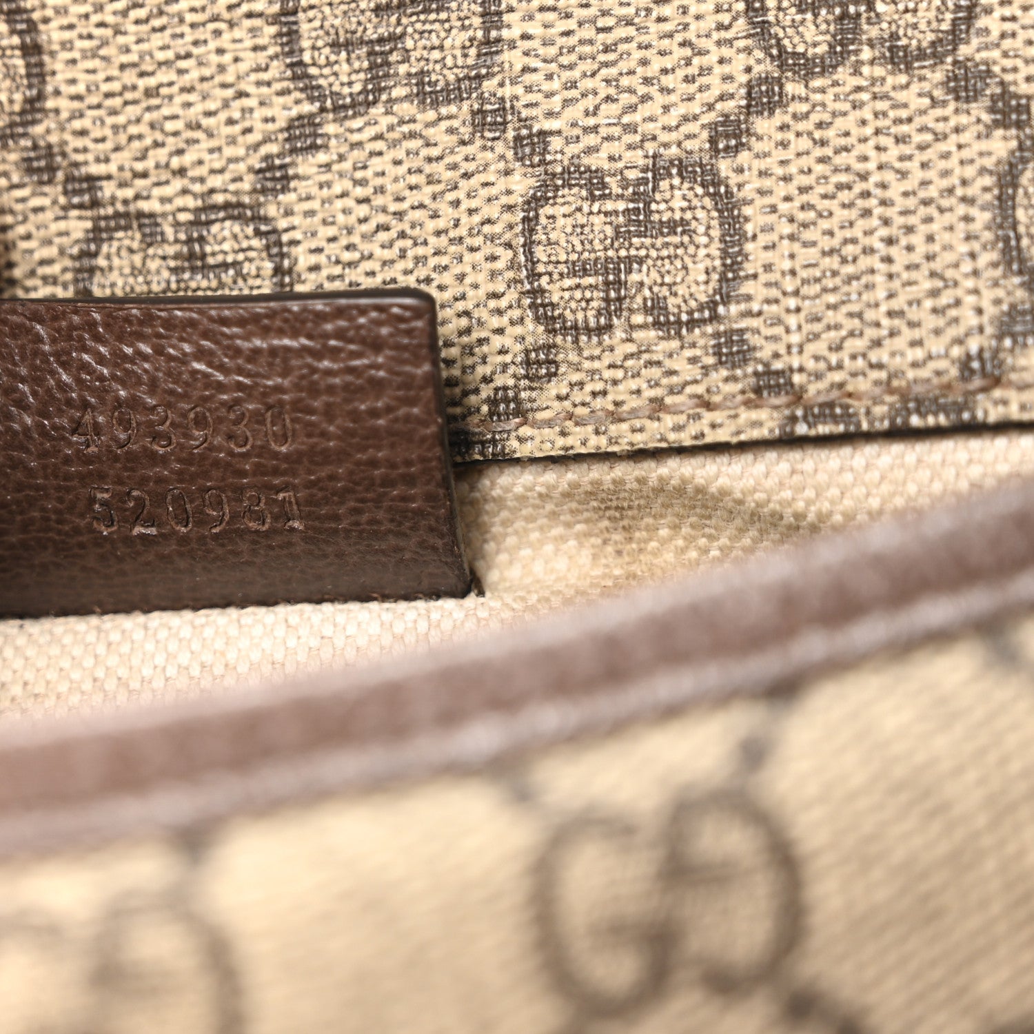 GG Supreme Monogram Neo Vintage Web Belt Bag Brown