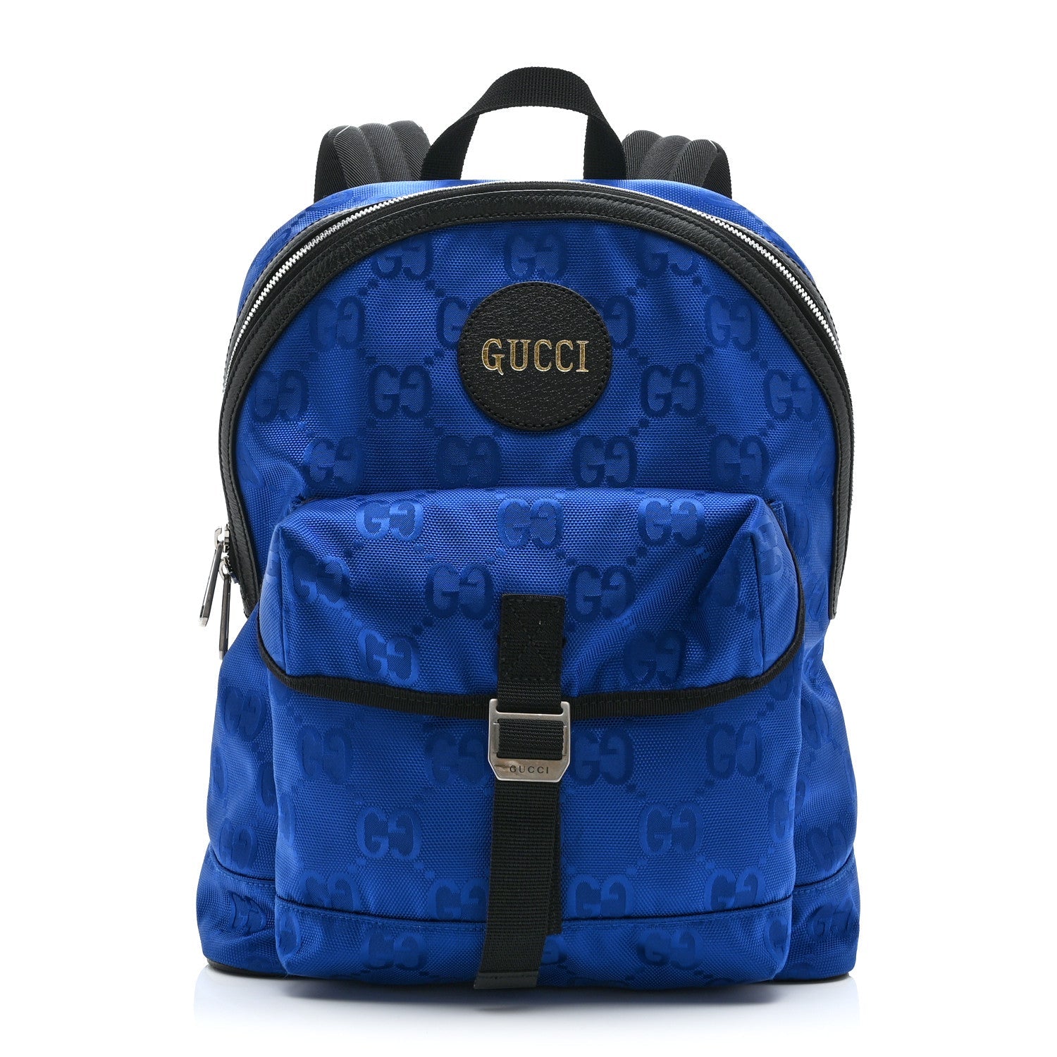 Econyl Nylon Monogram Off The Grid Backpack Guilted Blue Black