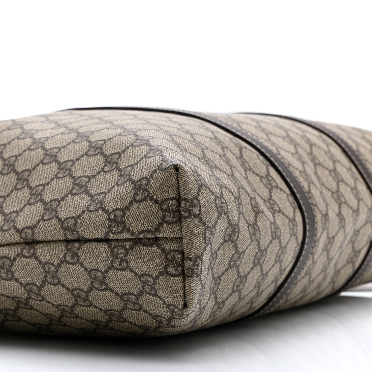 GG Plus Monogram Travel Bag Dark Brown