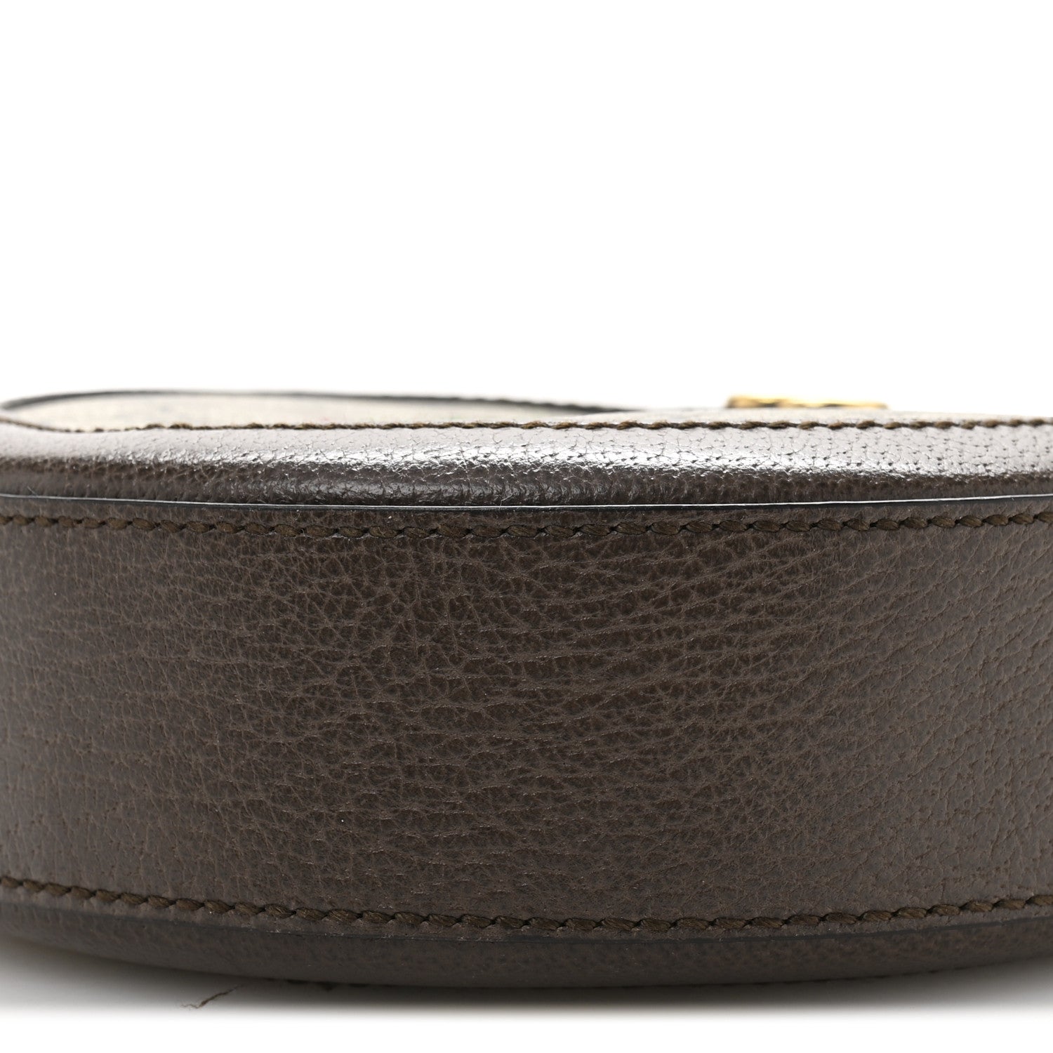 GG Supreme Monogram Web Mini Ophidia Round Shoulder Bag Brown