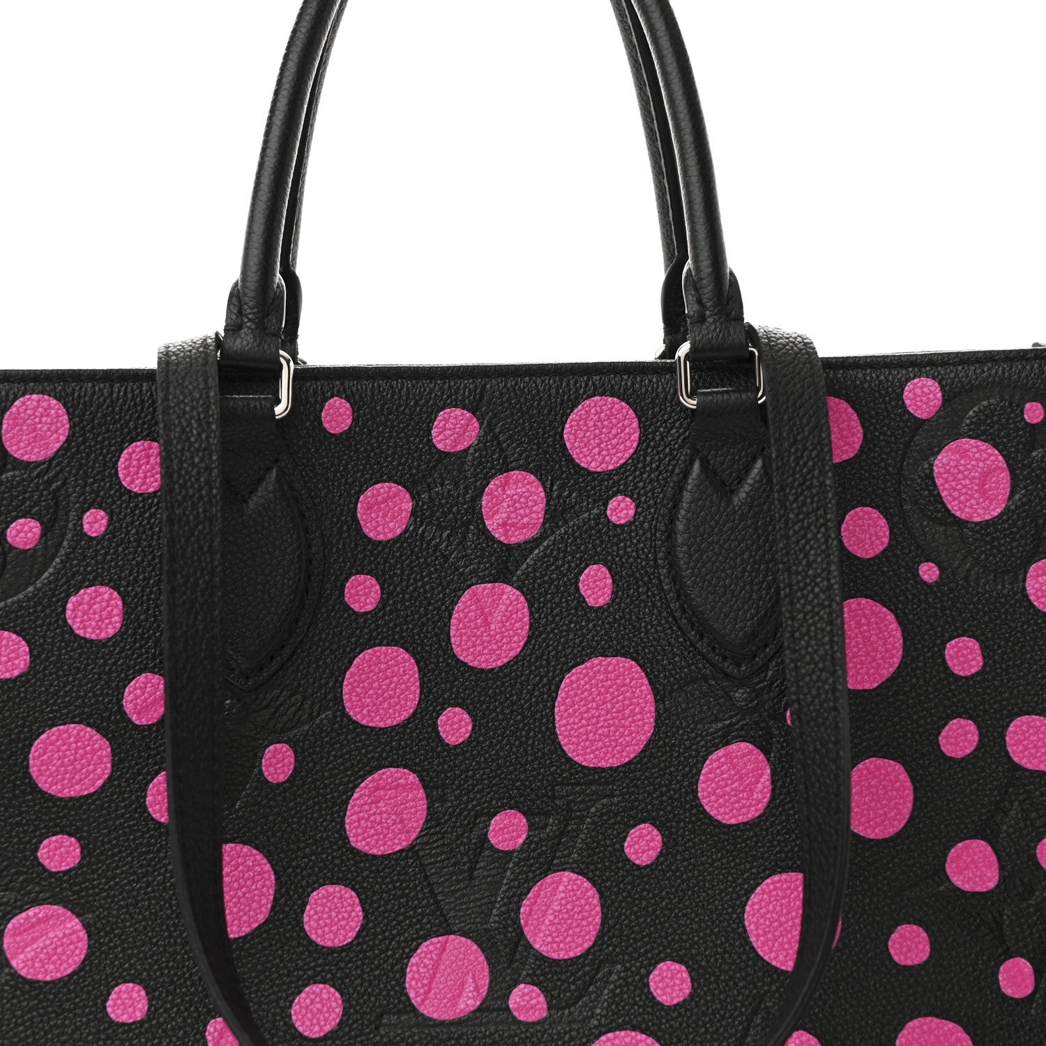 LV X YK Empreinte Monogram Giant Onthego MM Black Fuchsia