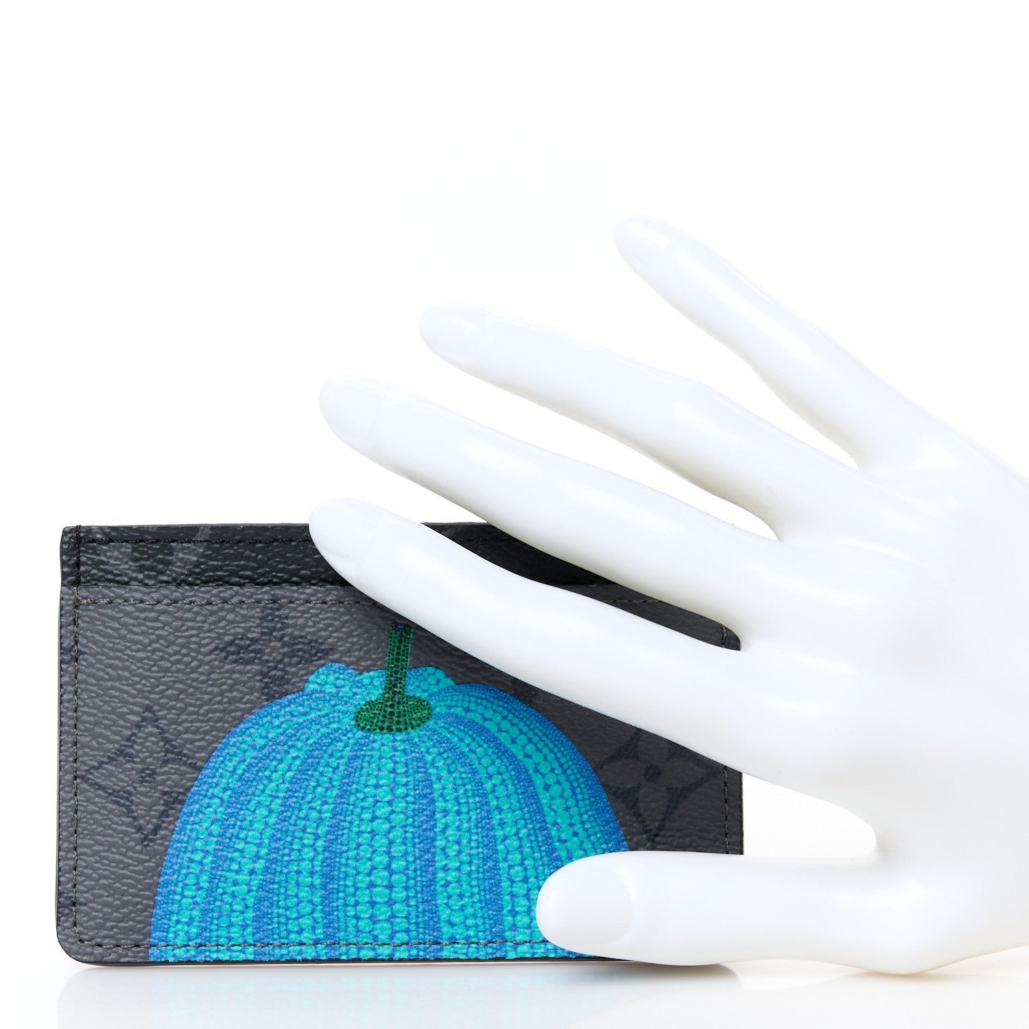 LV X YK Monogram Eclipse Reverse Pumpkin Card Holder