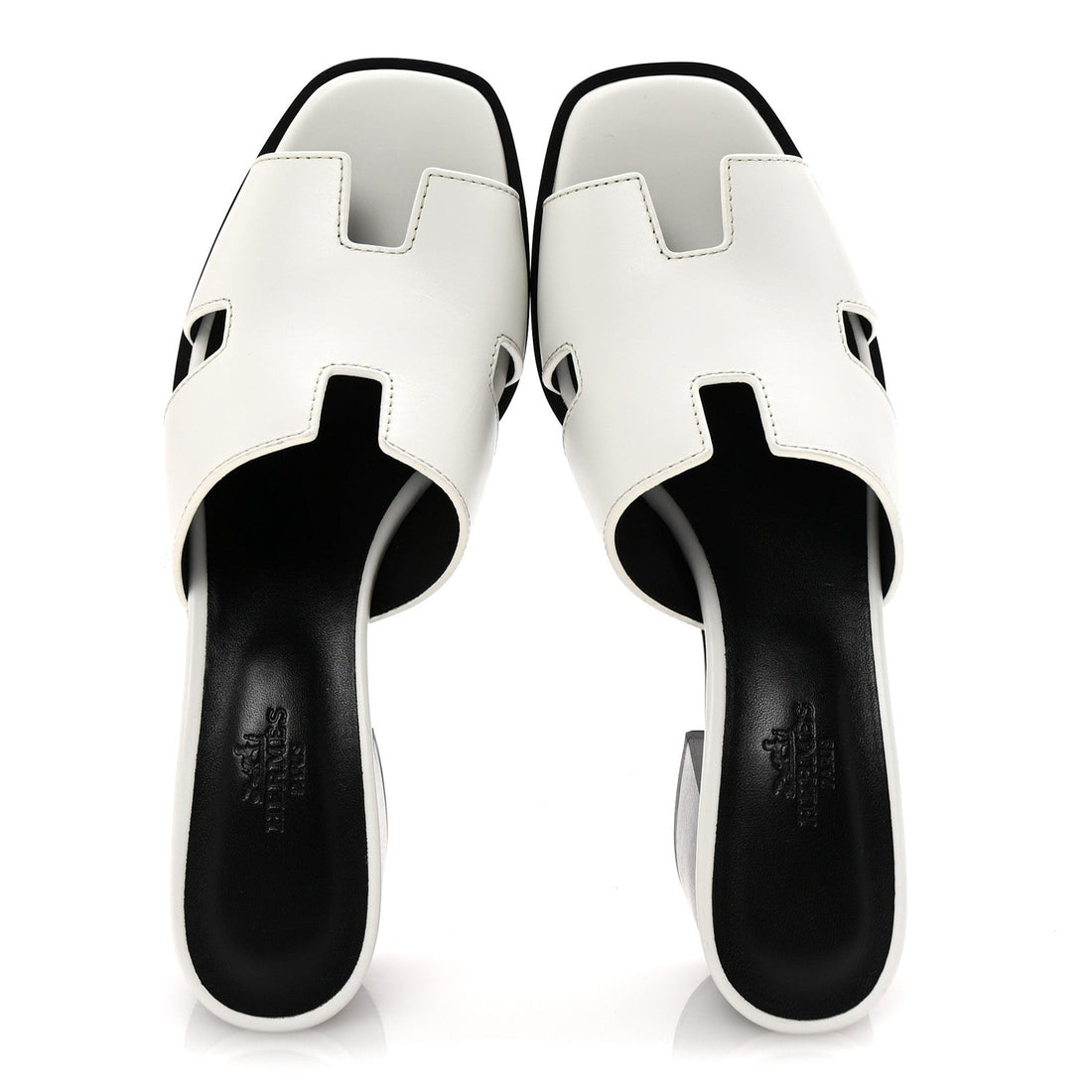 Calfskin Helia 60 Sandals 37.5 White