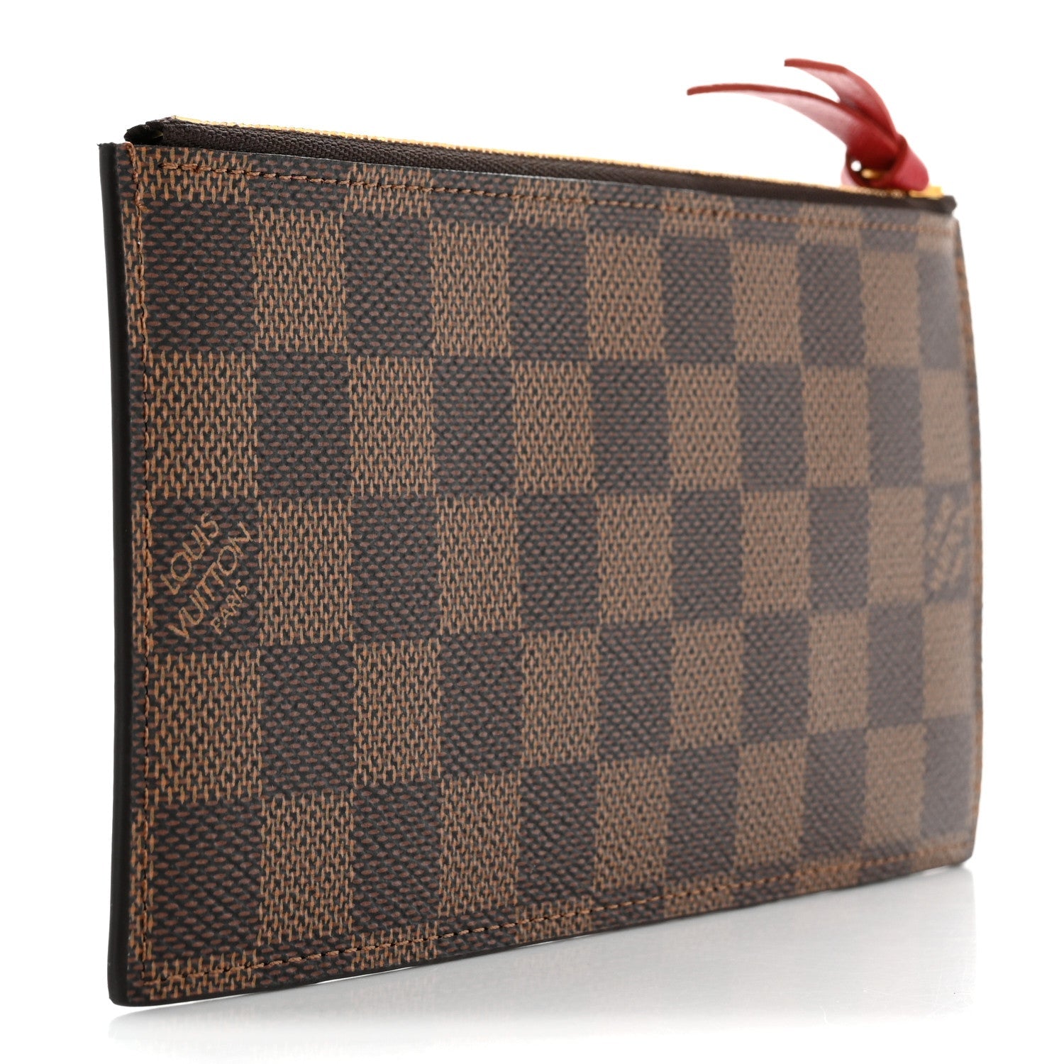 Damier Ebene Felicie Chain Wallet Zippered Insert