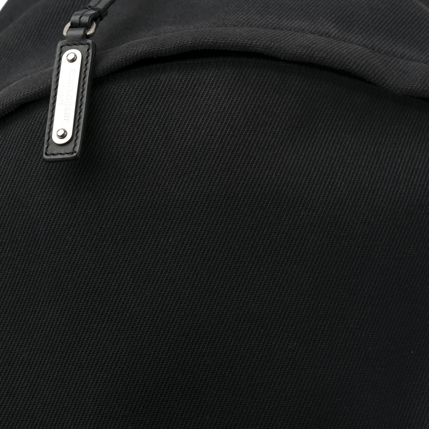 Canvas Signature Embroidered City Backpack Black