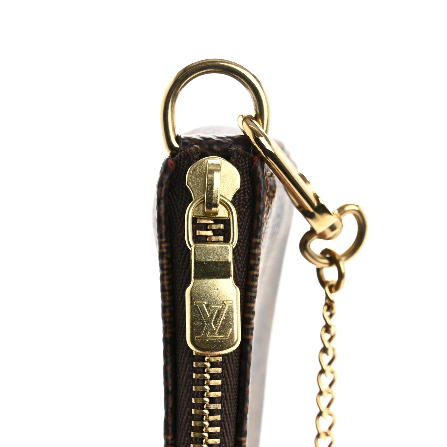 Damier Ebene 2019 Christmas Animation Mini Pochette Accessories Red