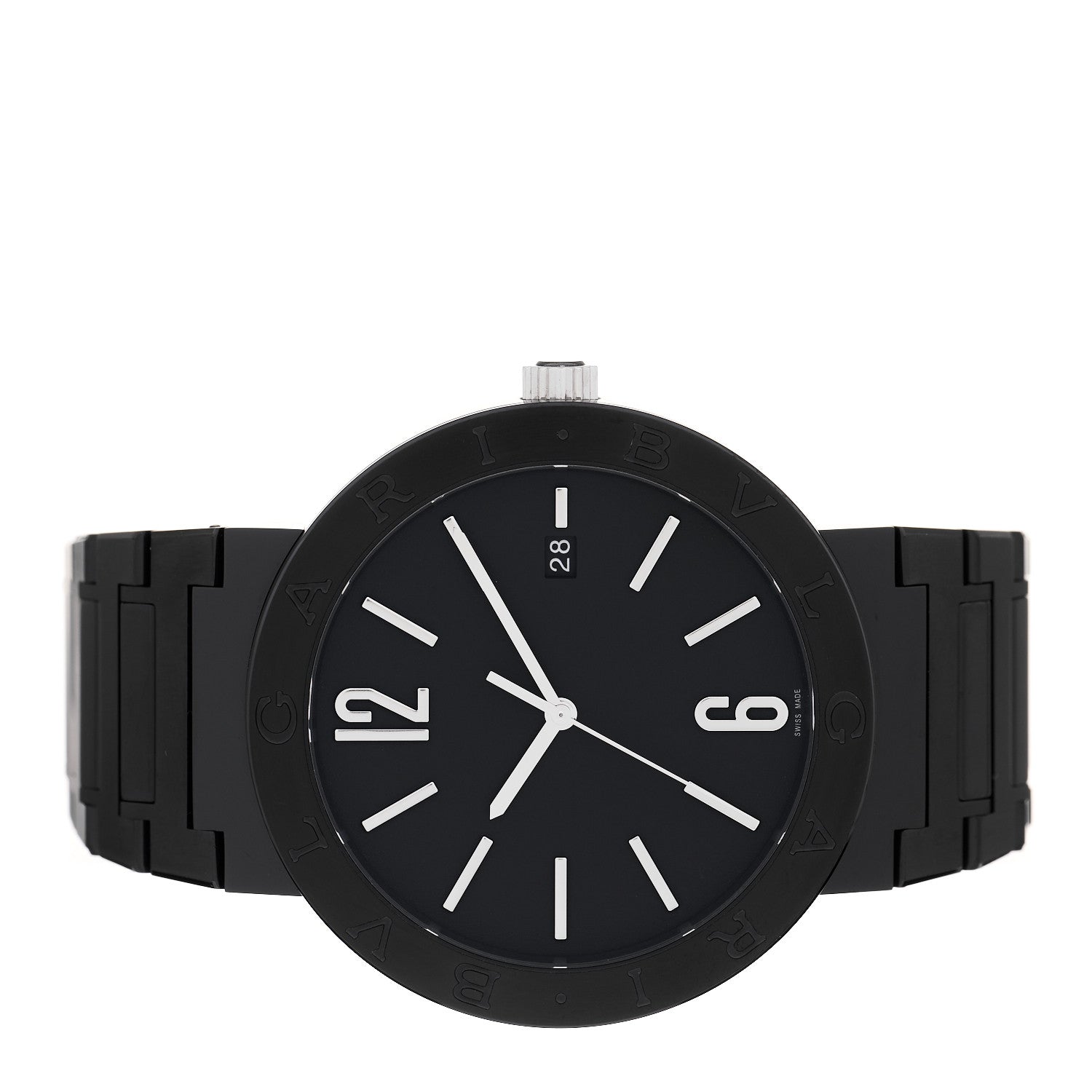 Stainless Steel 41mm Automatic Watch Black